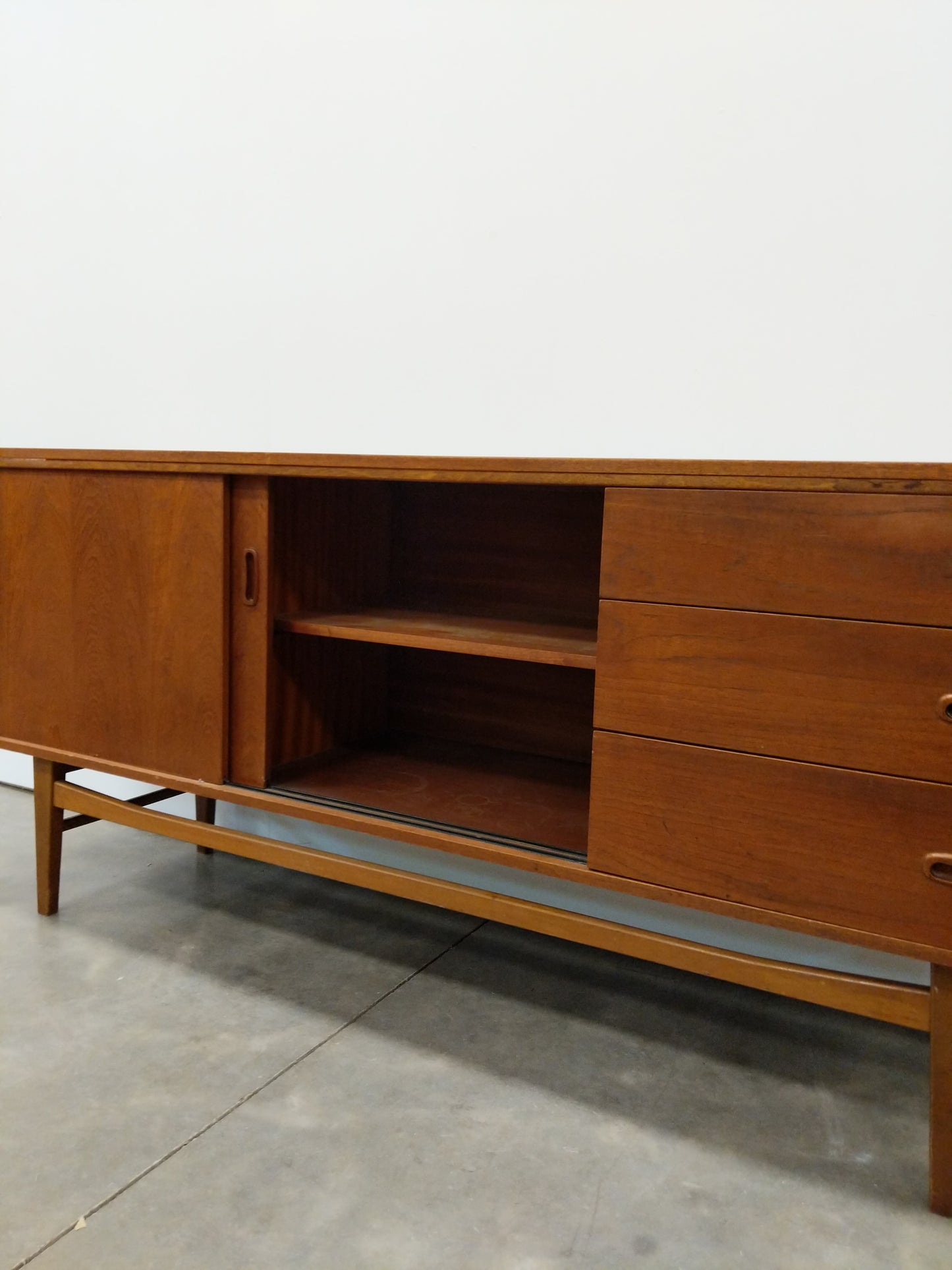 Vintage Mid Century Modern Teak Credenza by Austinsuite