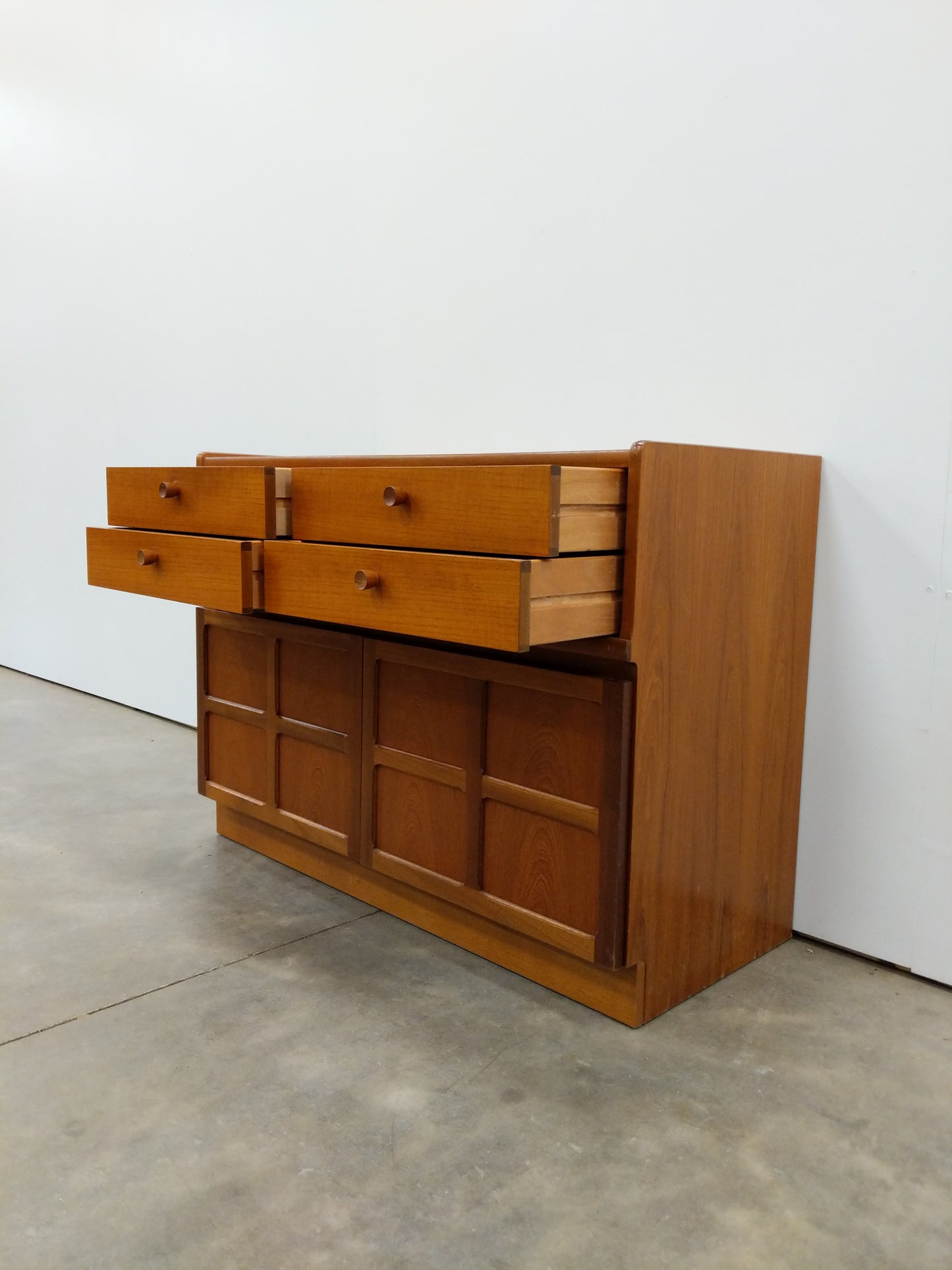 Vintage Mid Century Modern Teak Cabinet / Console by Nathan