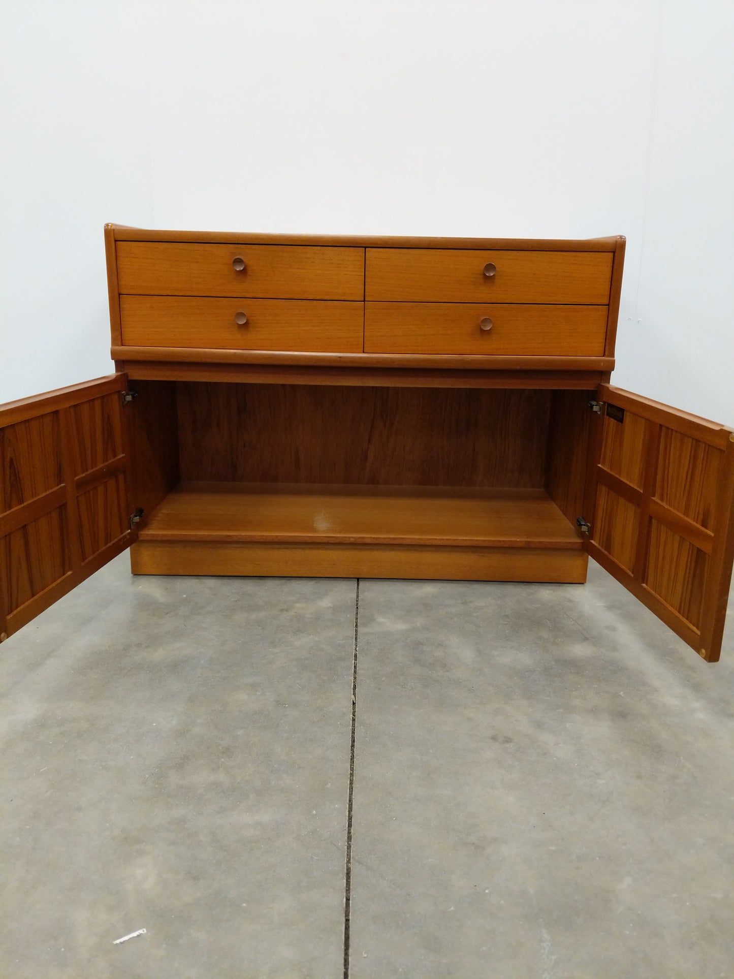 Vintage Mid Century Modern Teak Cabinet / Console by Nathan