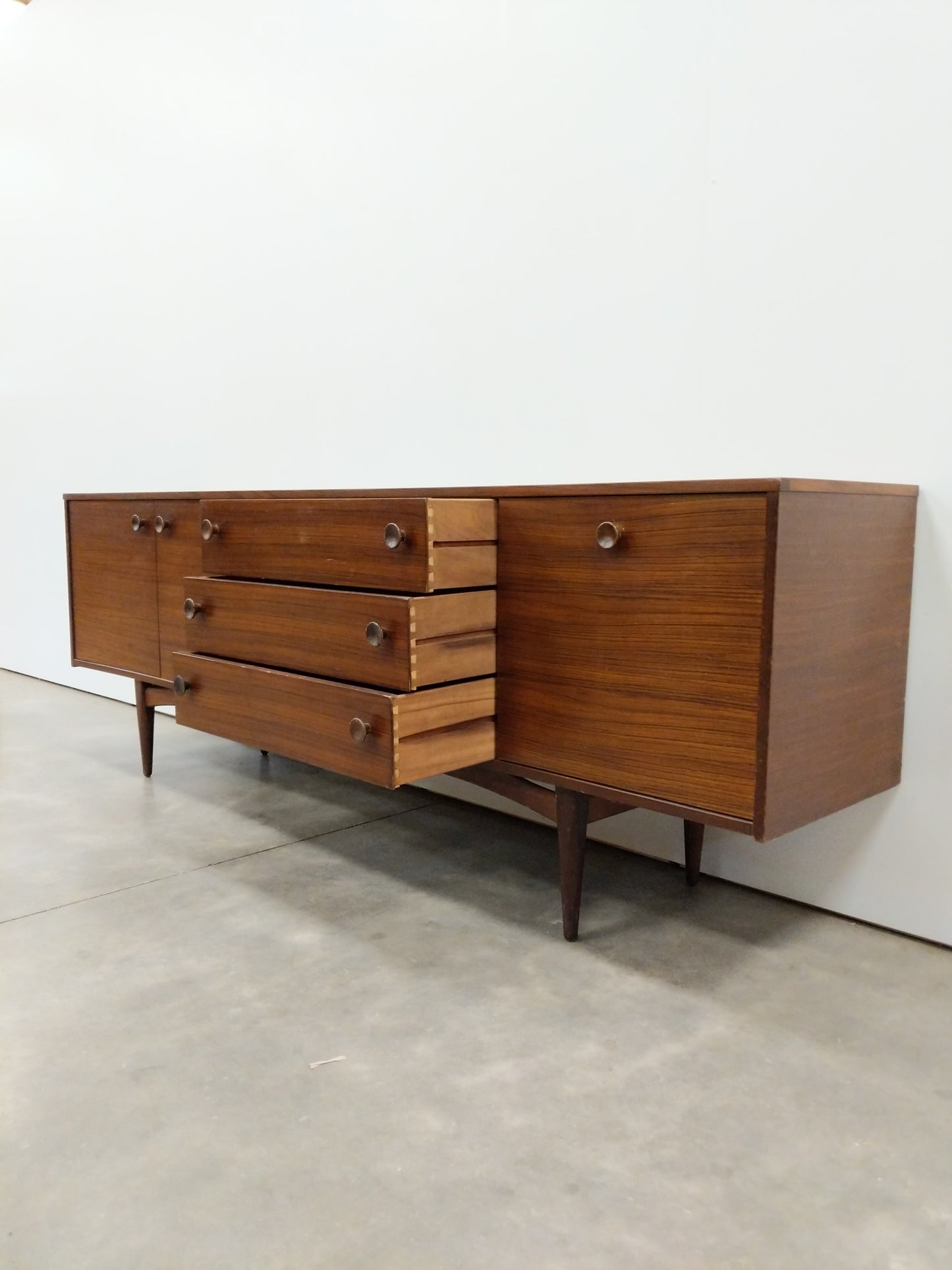 Vintage Mid Century Modern Credenza