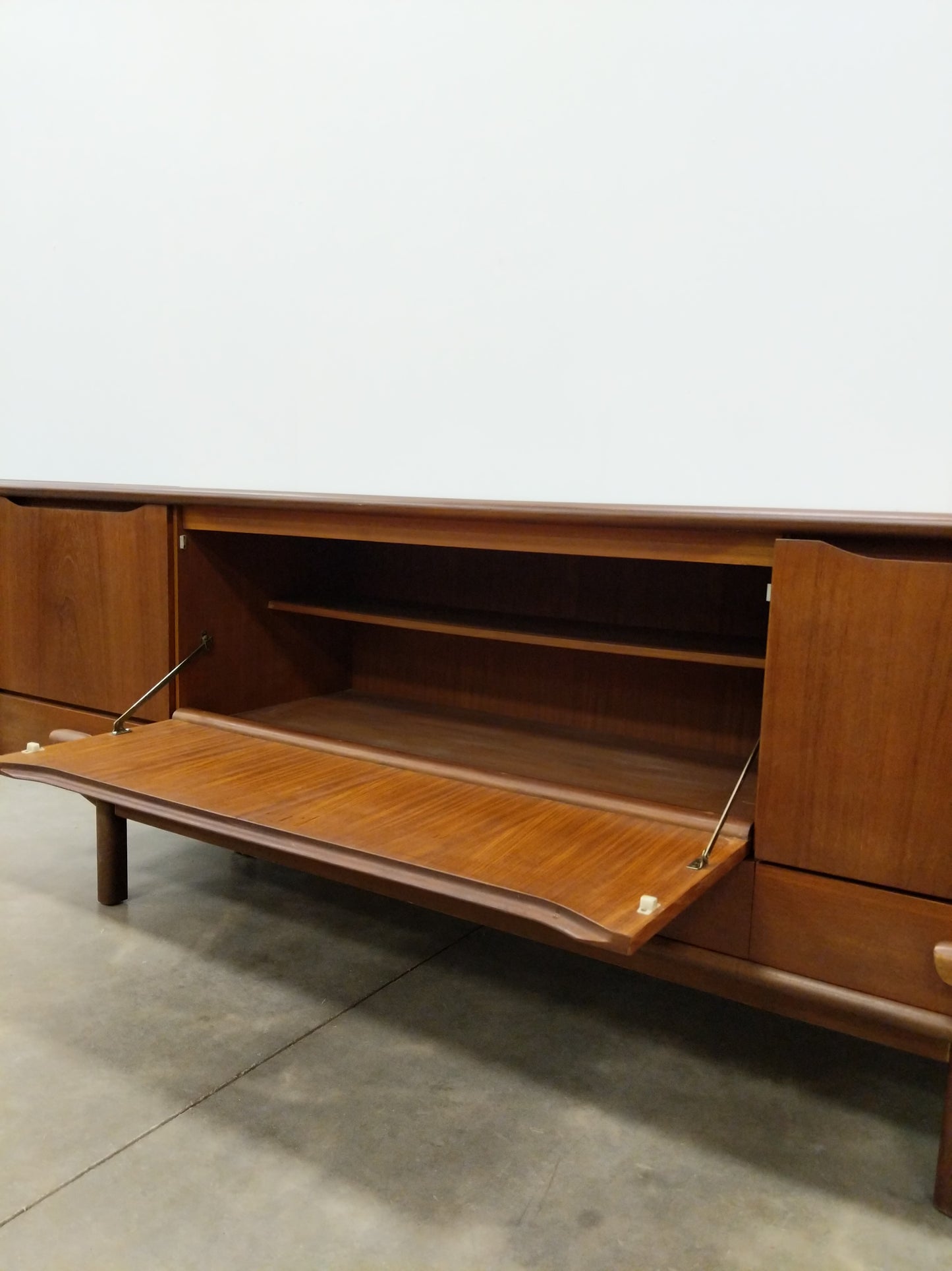Vintage Mid Century Modern Teak Credenza