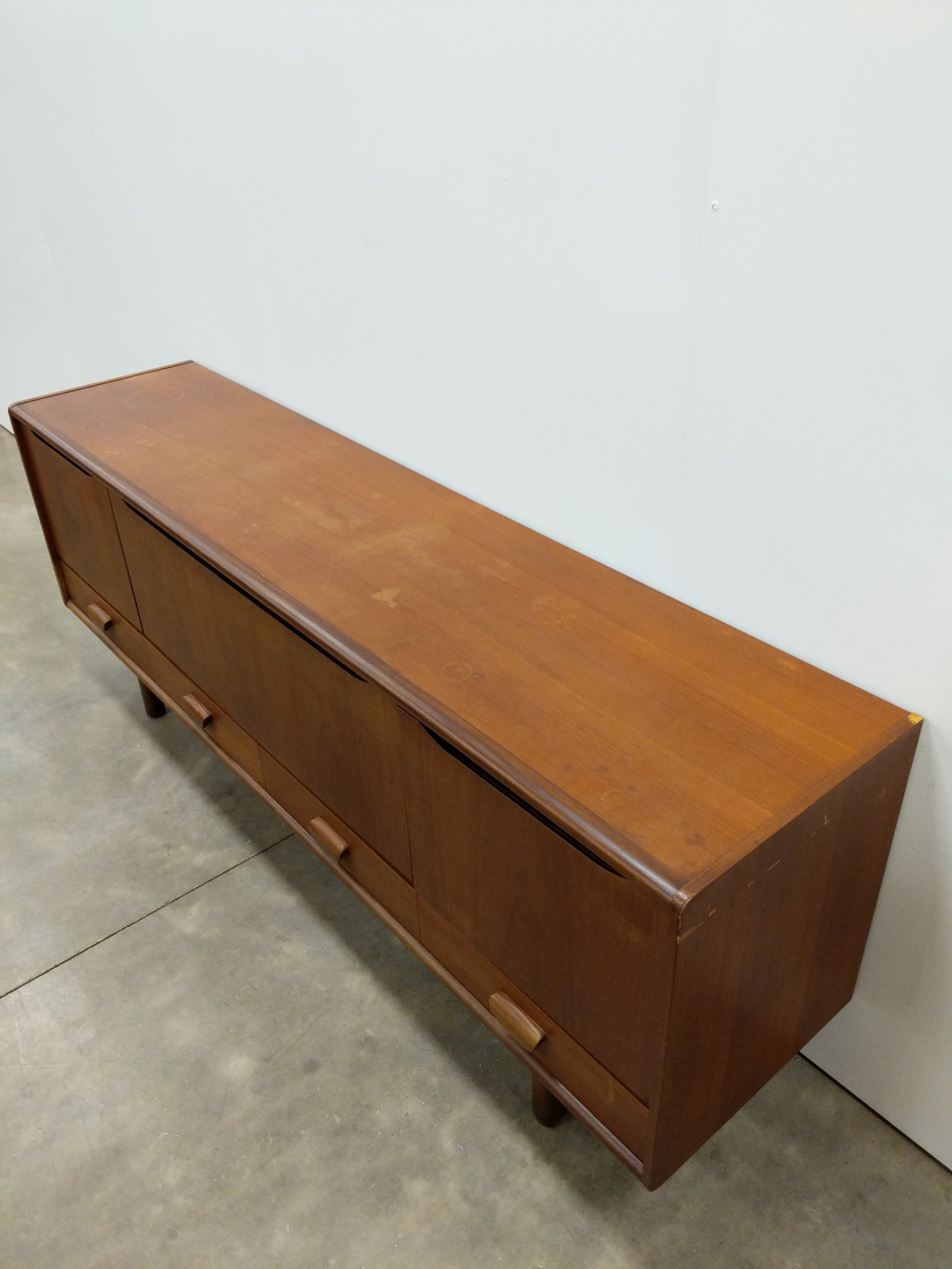 Vintage Mid Century Modern Teak Credenza
