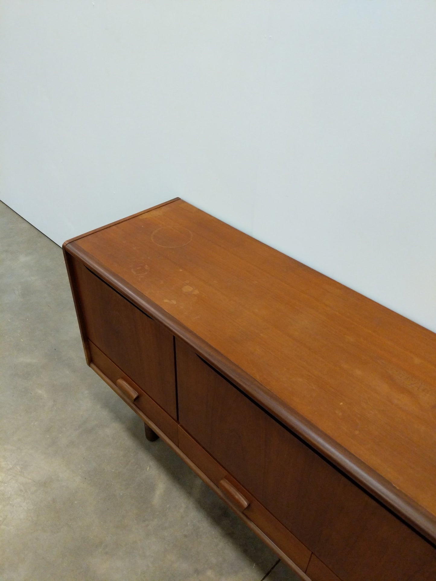 Vintage Mid Century Modern Teak Credenza