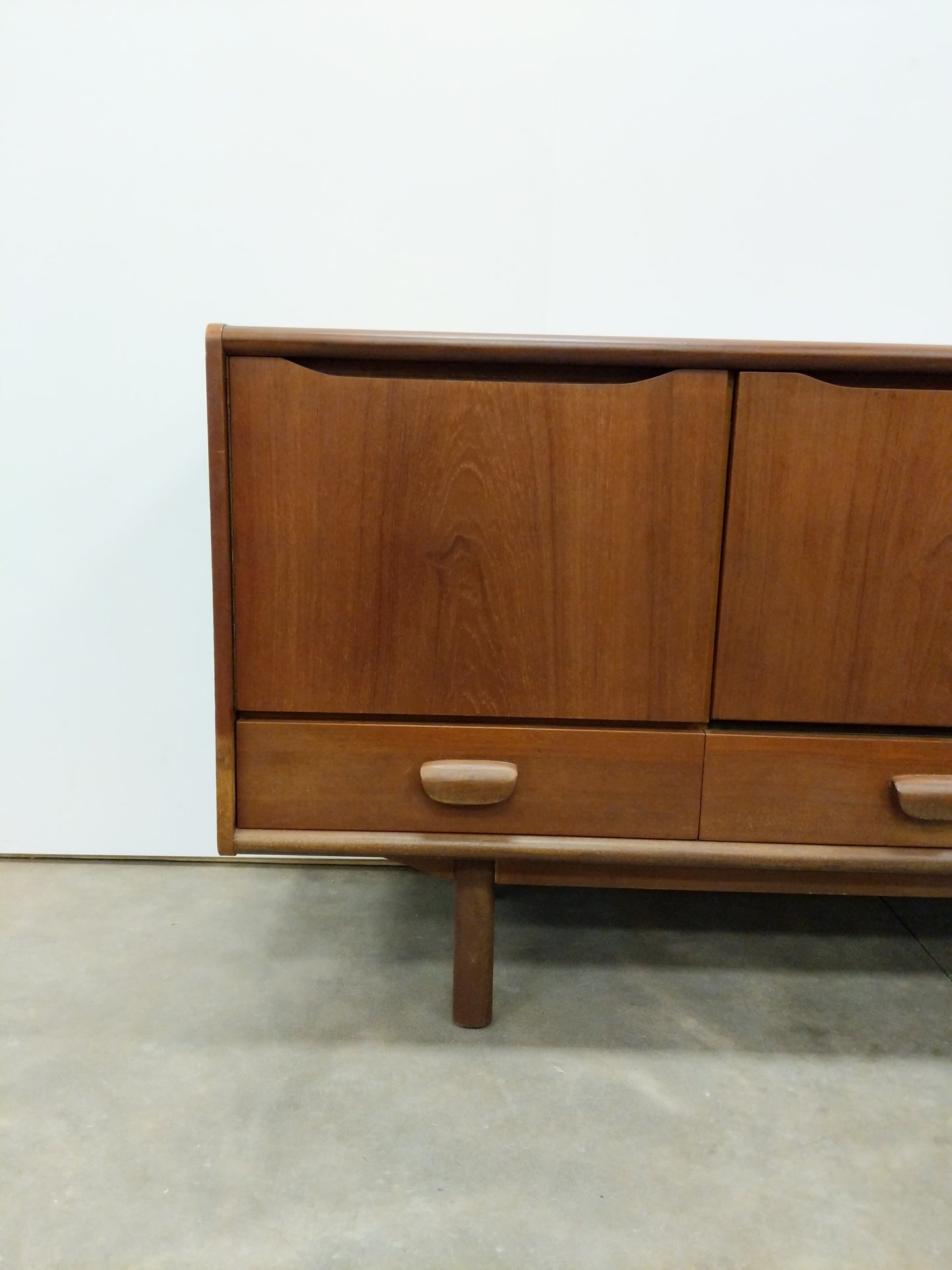 Vintage Mid Century Modern Teak Credenza