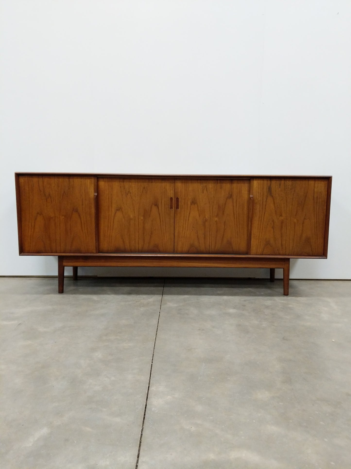 Vintage Mid Century Danish Modern Teak Credenza