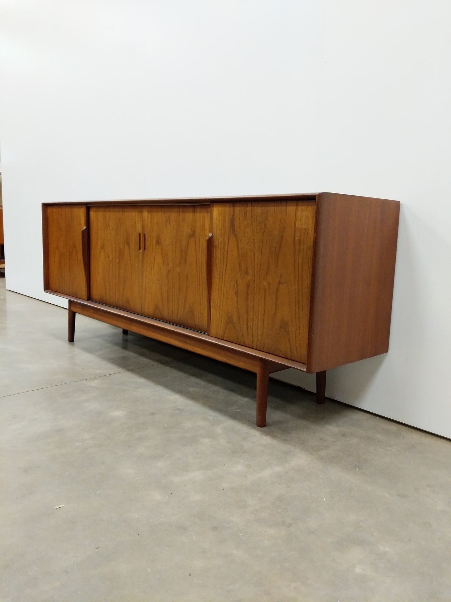 Vintage Mid Century Danish Modern Teak Credenza