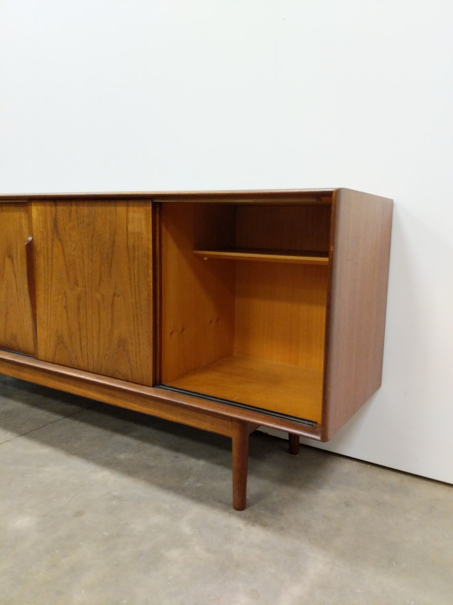 Vintage Mid Century Danish Modern Teak Credenza