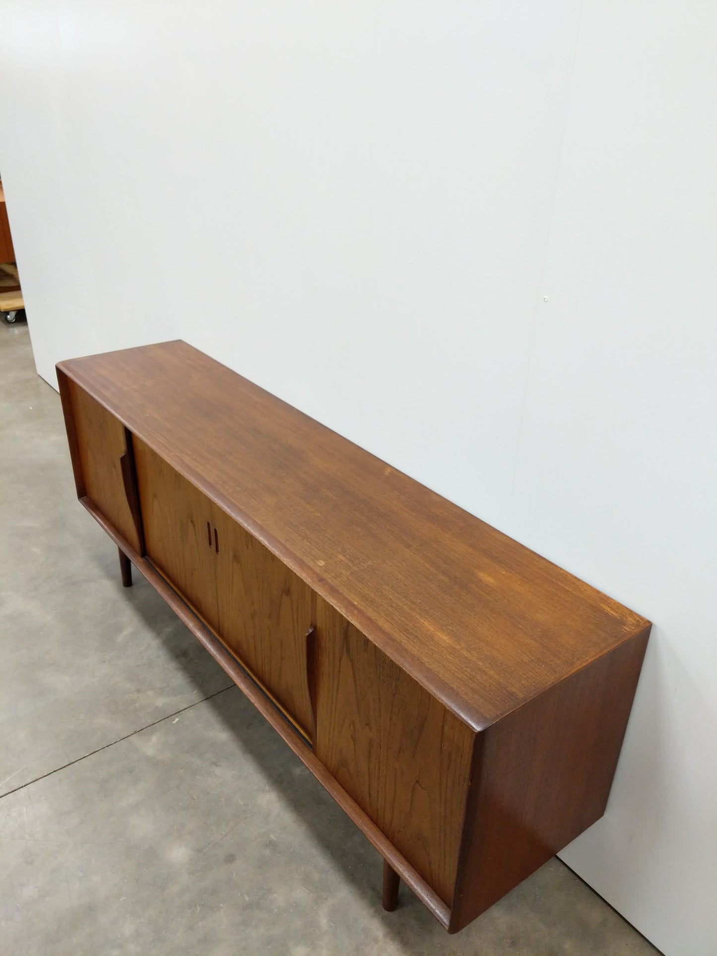 Vintage Mid Century Danish Modern Teak Credenza