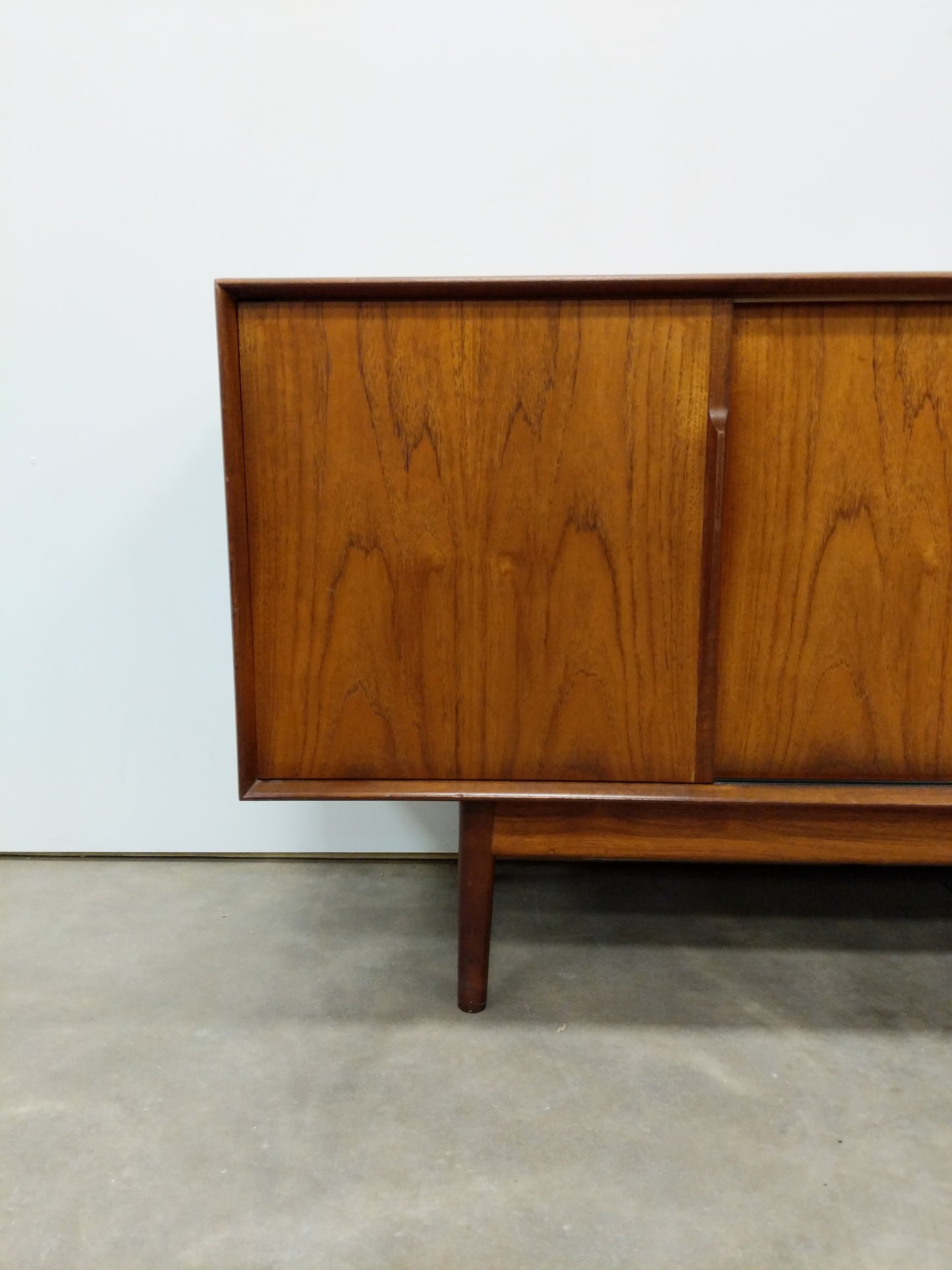 Vintage Mid Century Danish Modern Teak Credenza