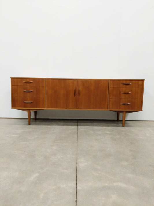 Vintage Mid Century Modern Teak Credenza
