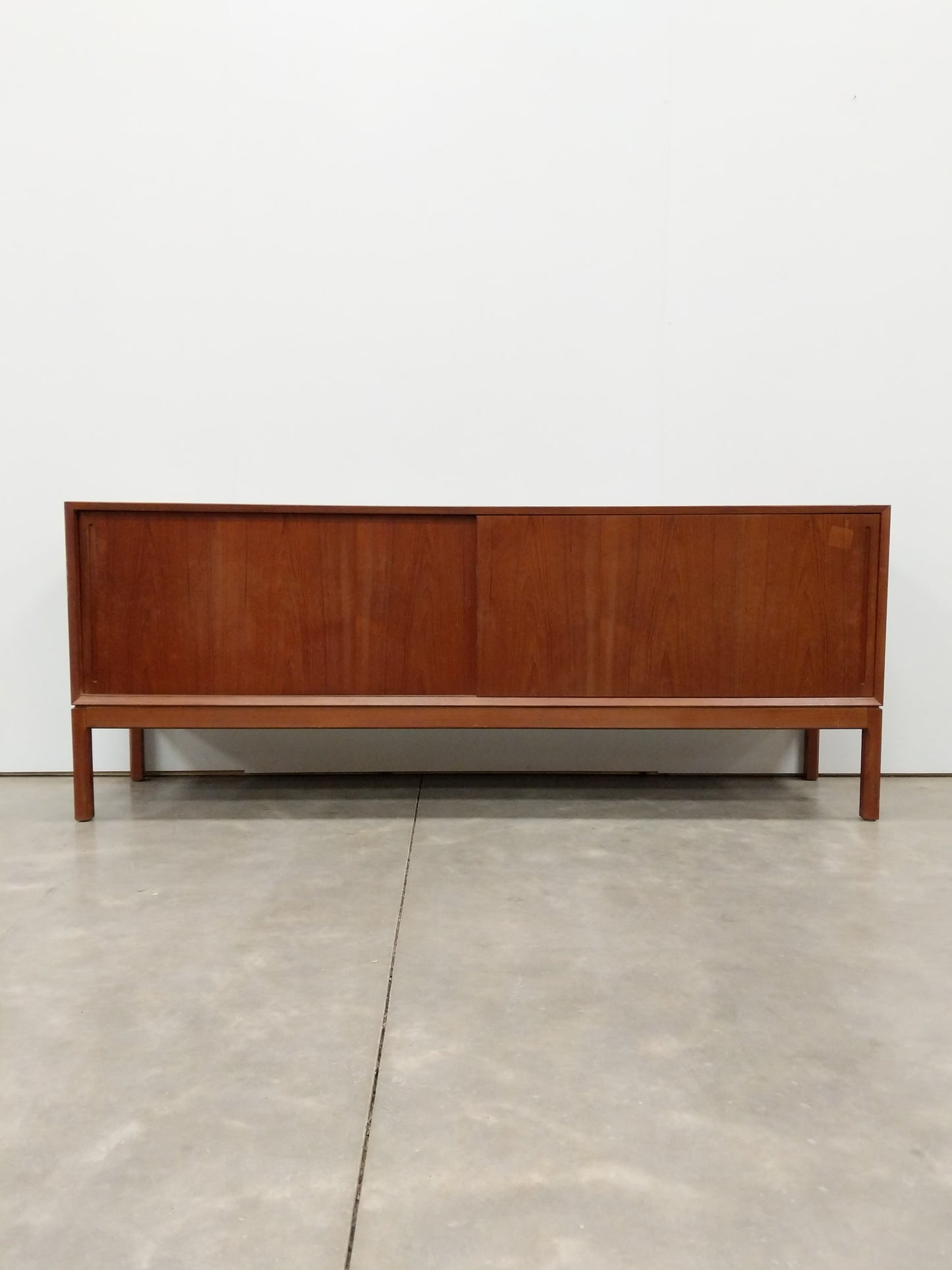Vintage Mid Century Danish Modern Teak Credenza