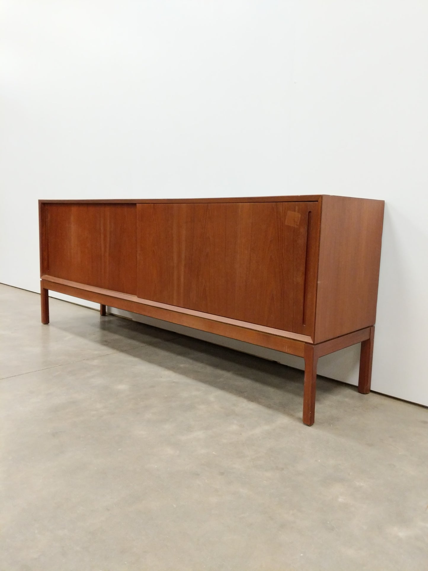 Vintage Mid Century Danish Modern Teak Credenza