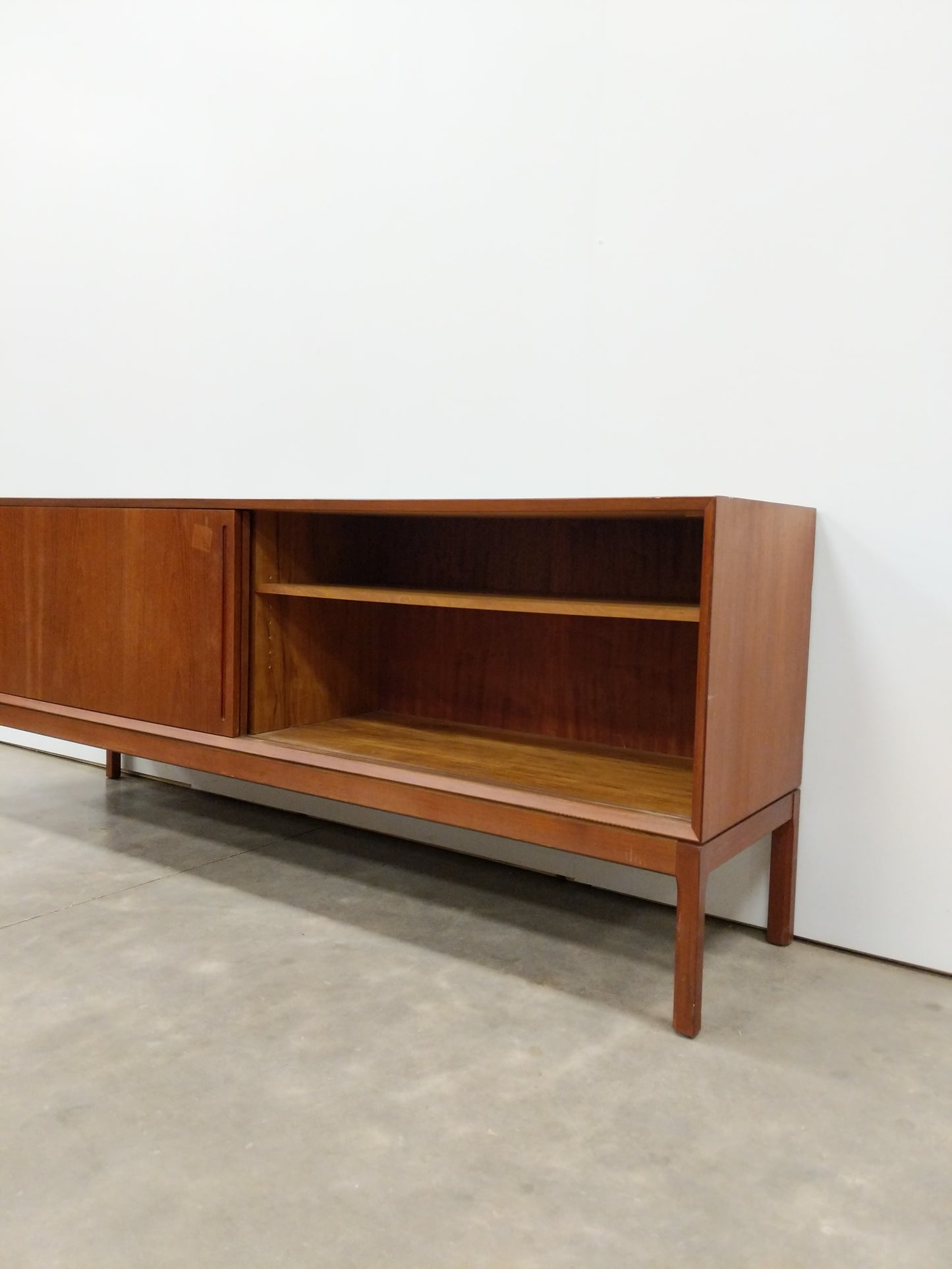 Vintage Mid Century Danish Modern Teak Credenza