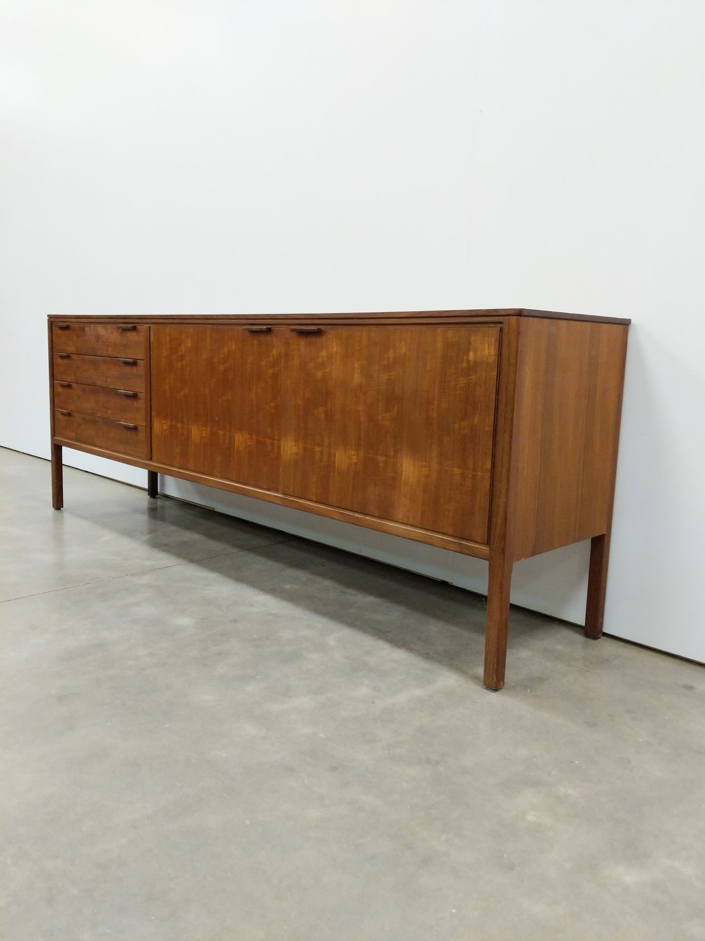 Vintage Mid Century Modern Teak Credenza