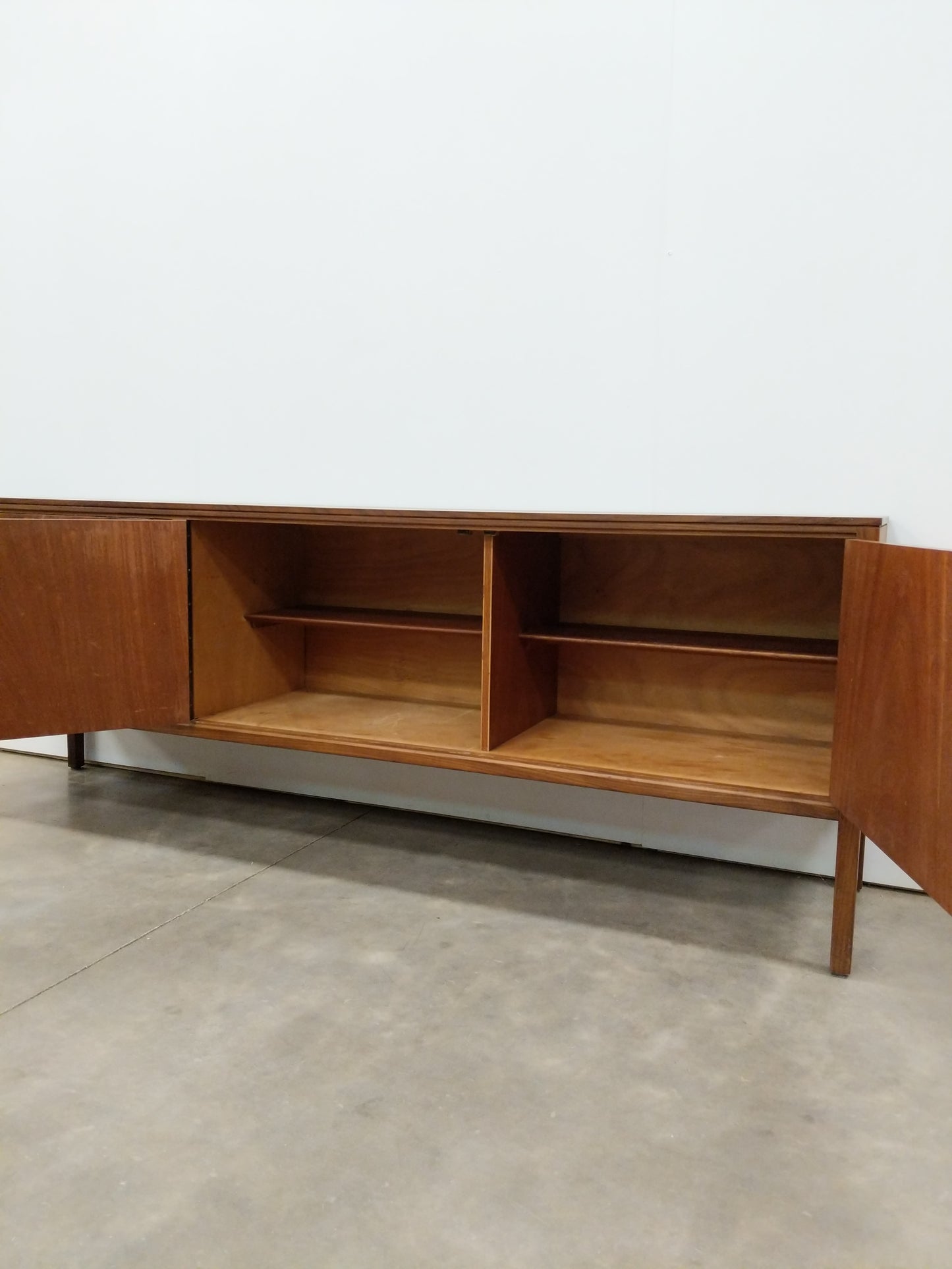 Vintage Mid Century Modern Teak Credenza