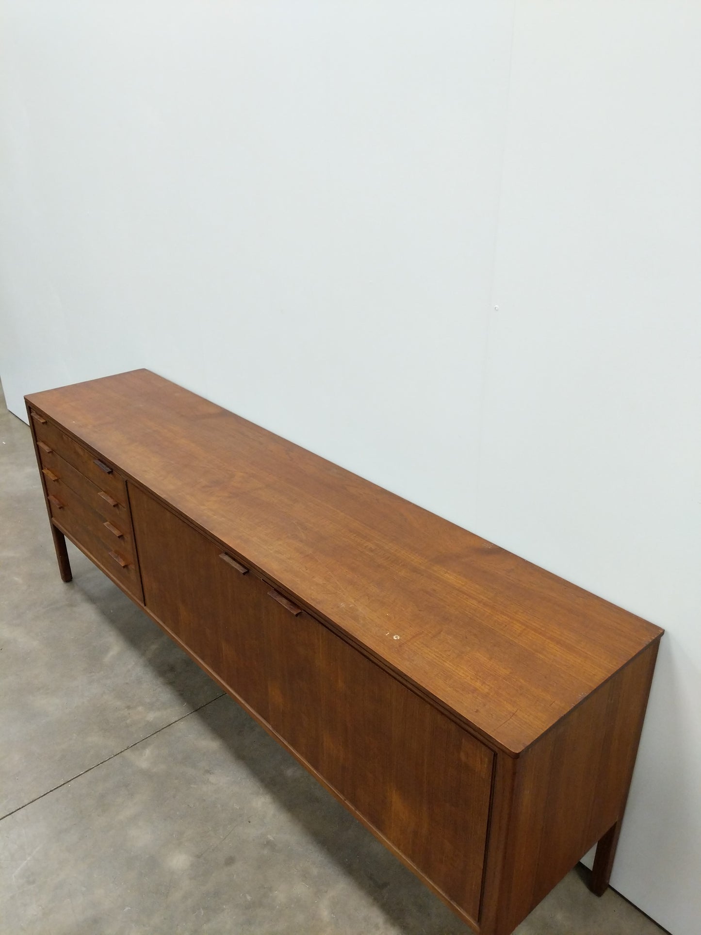 Vintage Mid Century Modern Teak Credenza