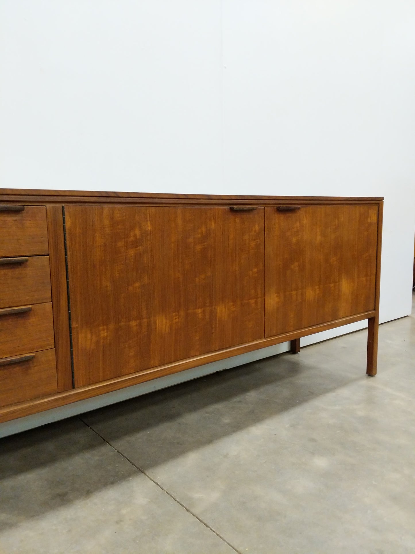 Vintage Mid Century Modern Teak Credenza