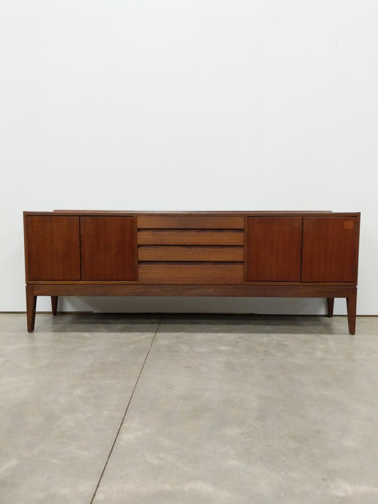 Vintage Mid Century Modern Teak Credenza
