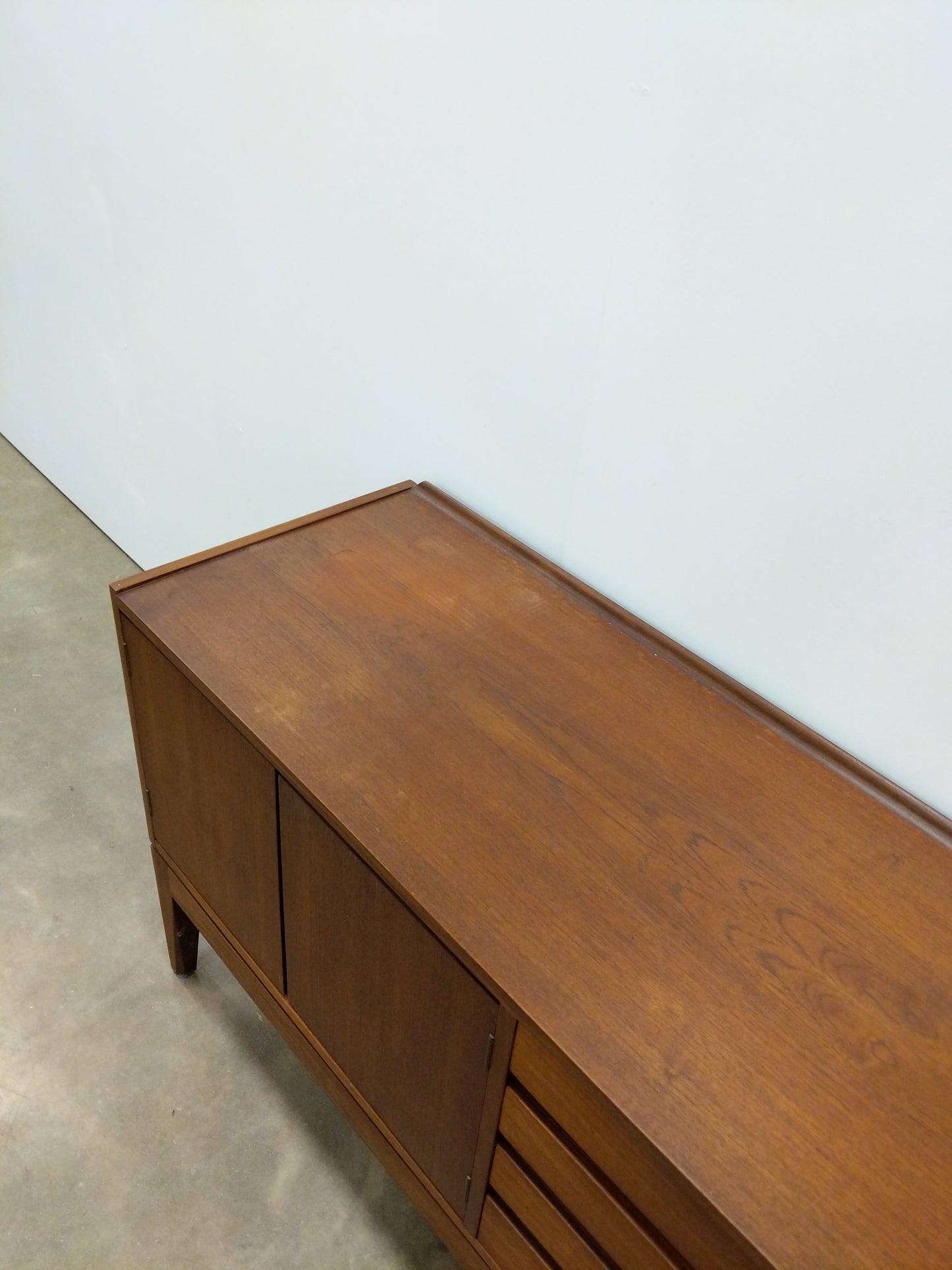 Vintage Mid Century Modern Teak Credenza