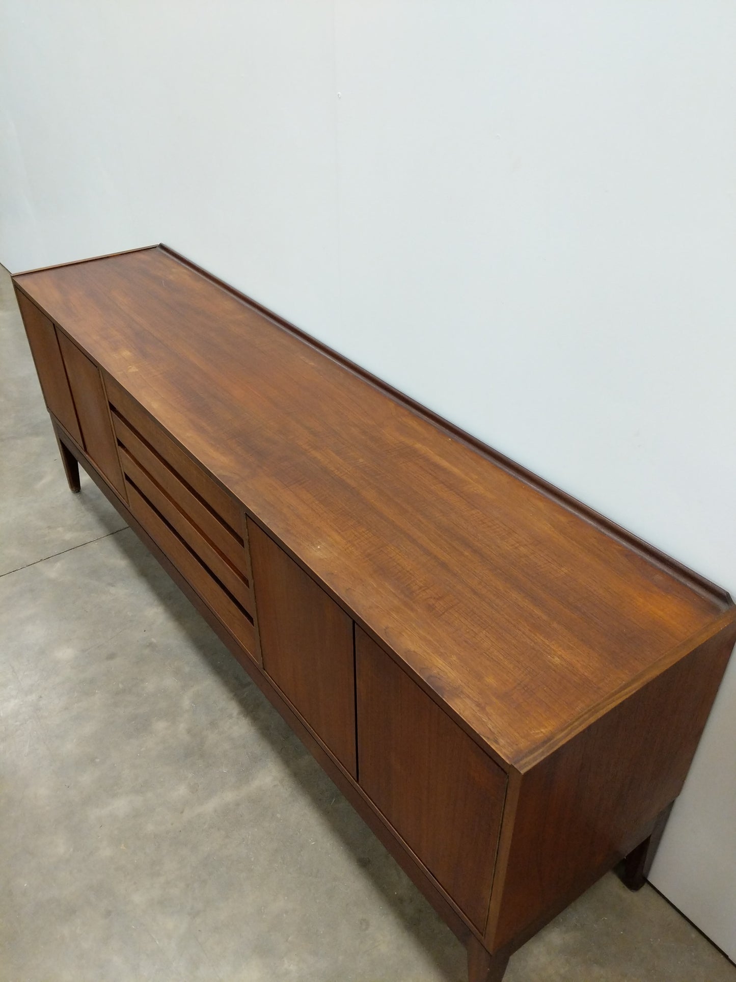 Vintage Mid Century Modern Teak Credenza