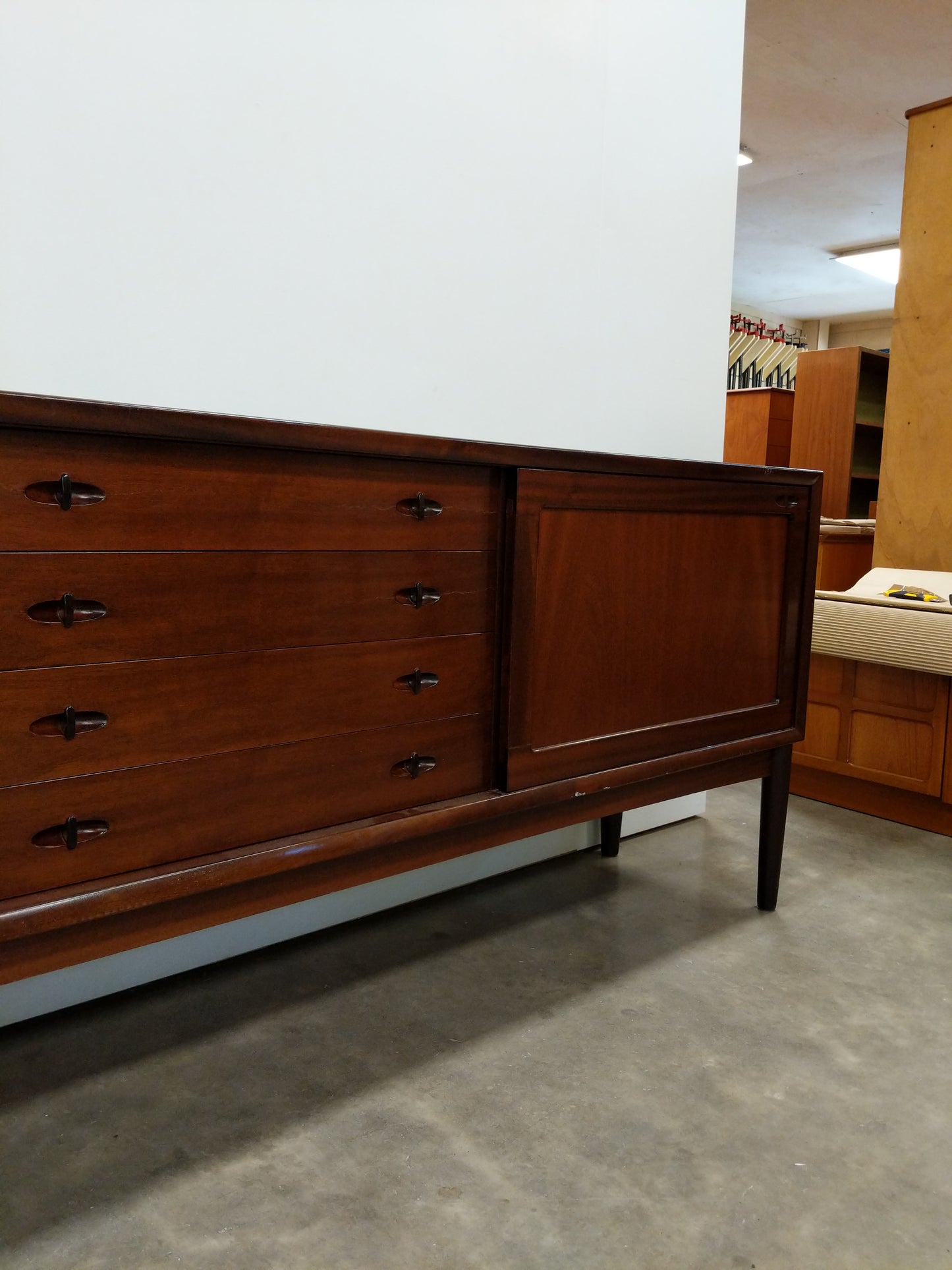 Vintage Mid Century Modern Credenza