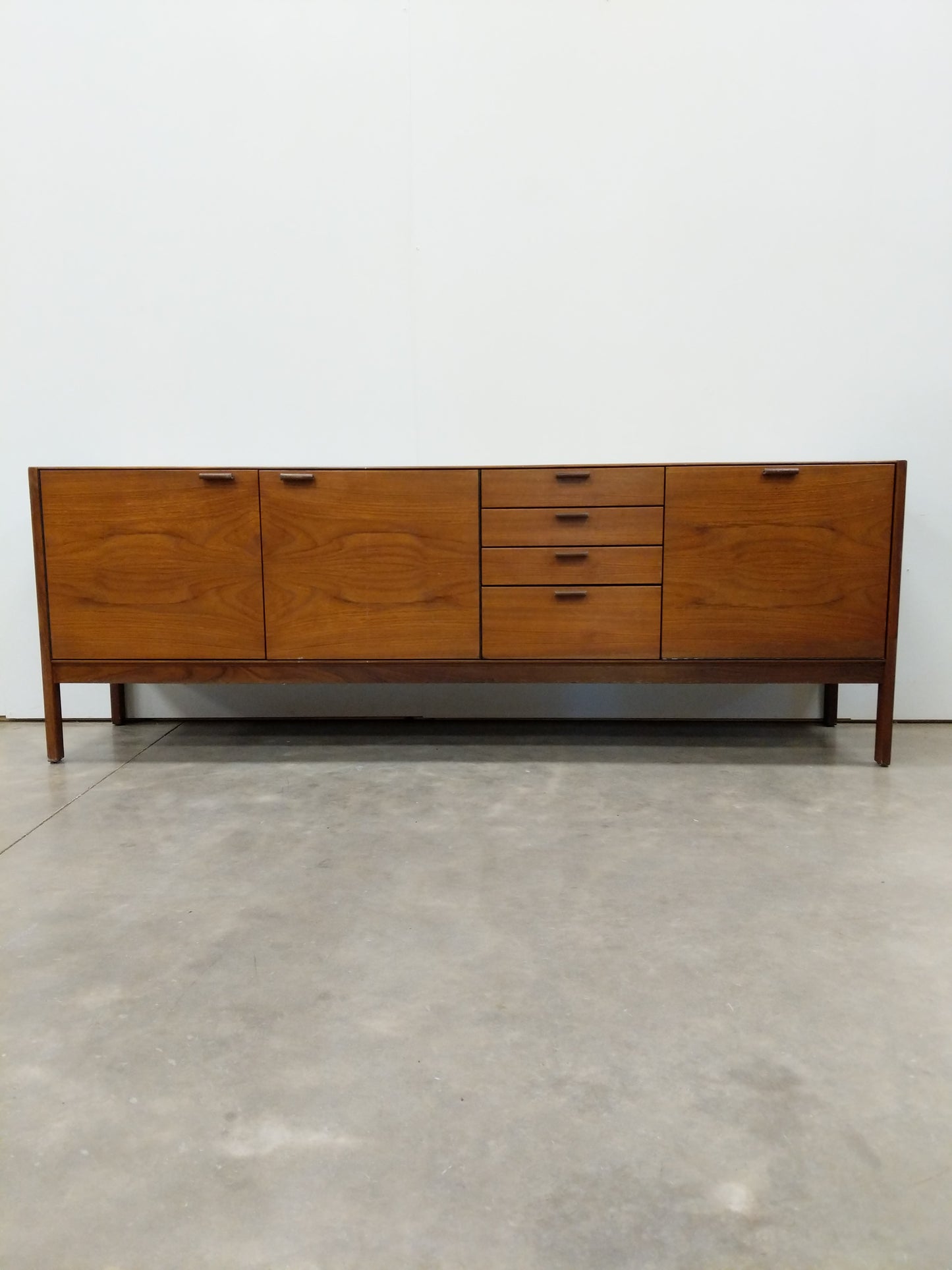 Vintage Mid Century Modern Teak Credenza by Meredew