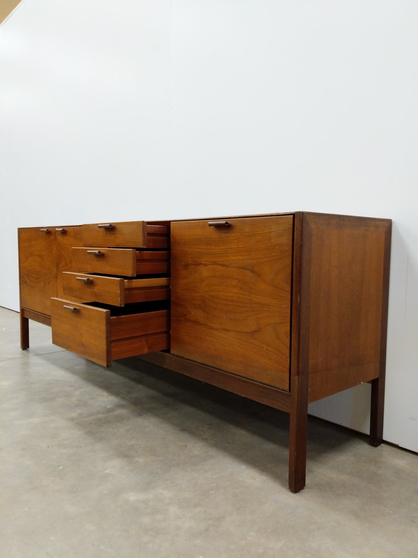 Vintage Mid Century Modern Teak Credenza by Meredew