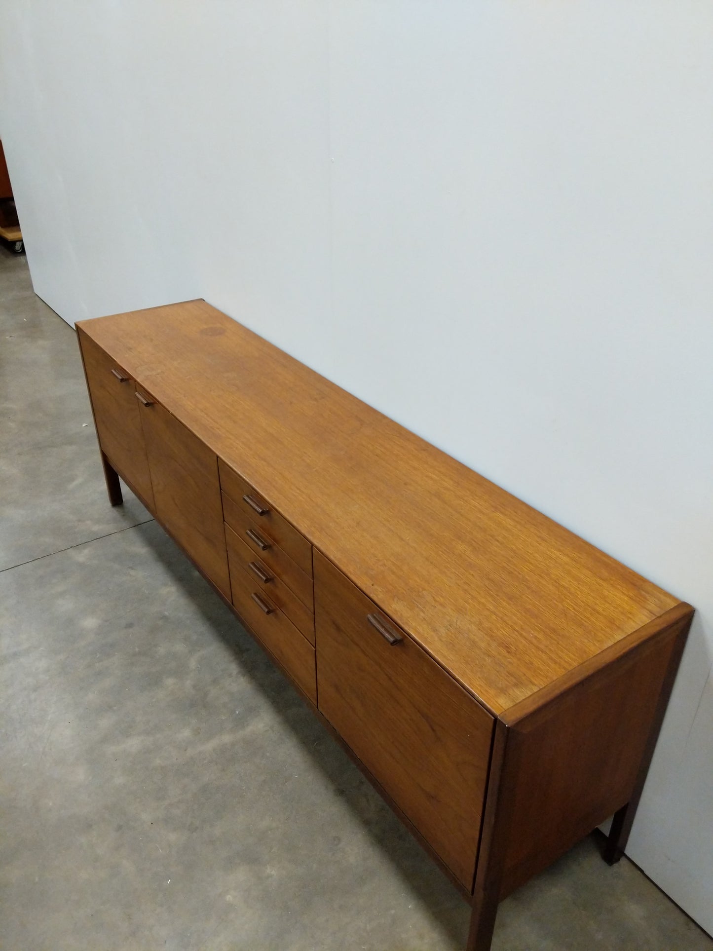 Vintage Mid Century Modern Teak Credenza by Meredew