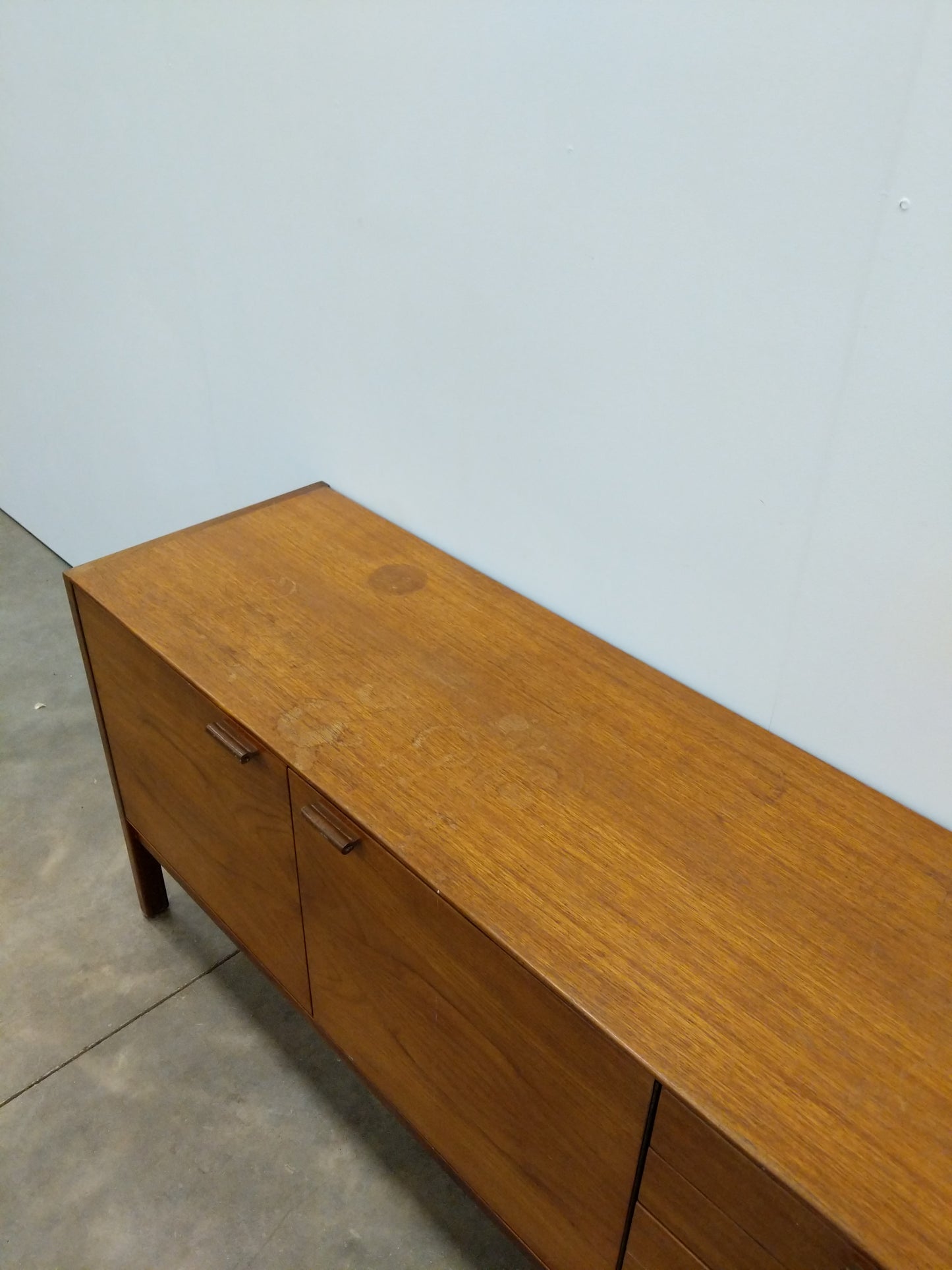 Vintage Mid Century Modern Teak Credenza by Meredew