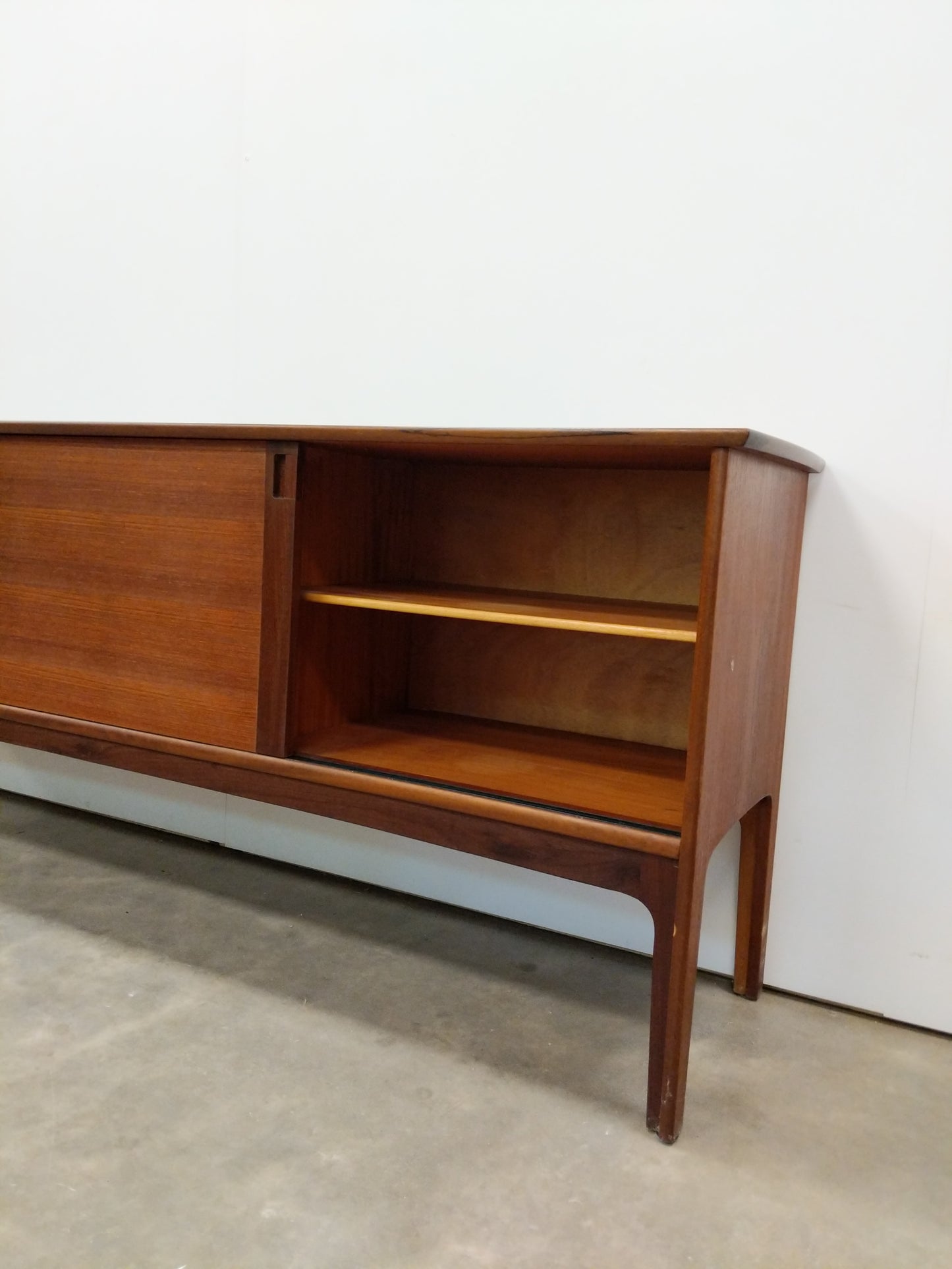 Vintage Mid Century Modern Teak Credenza