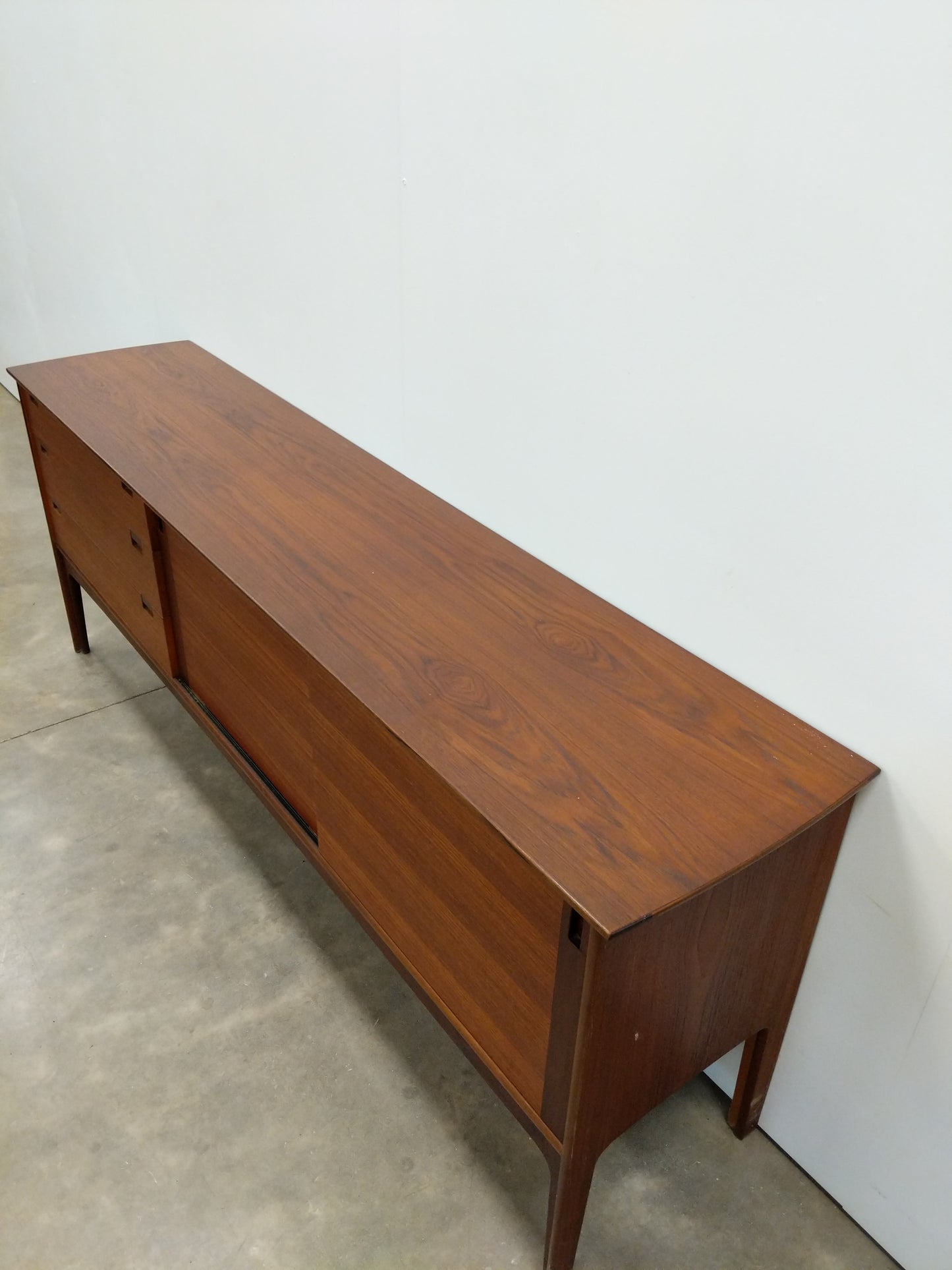Vintage Mid Century Modern Teak Credenza