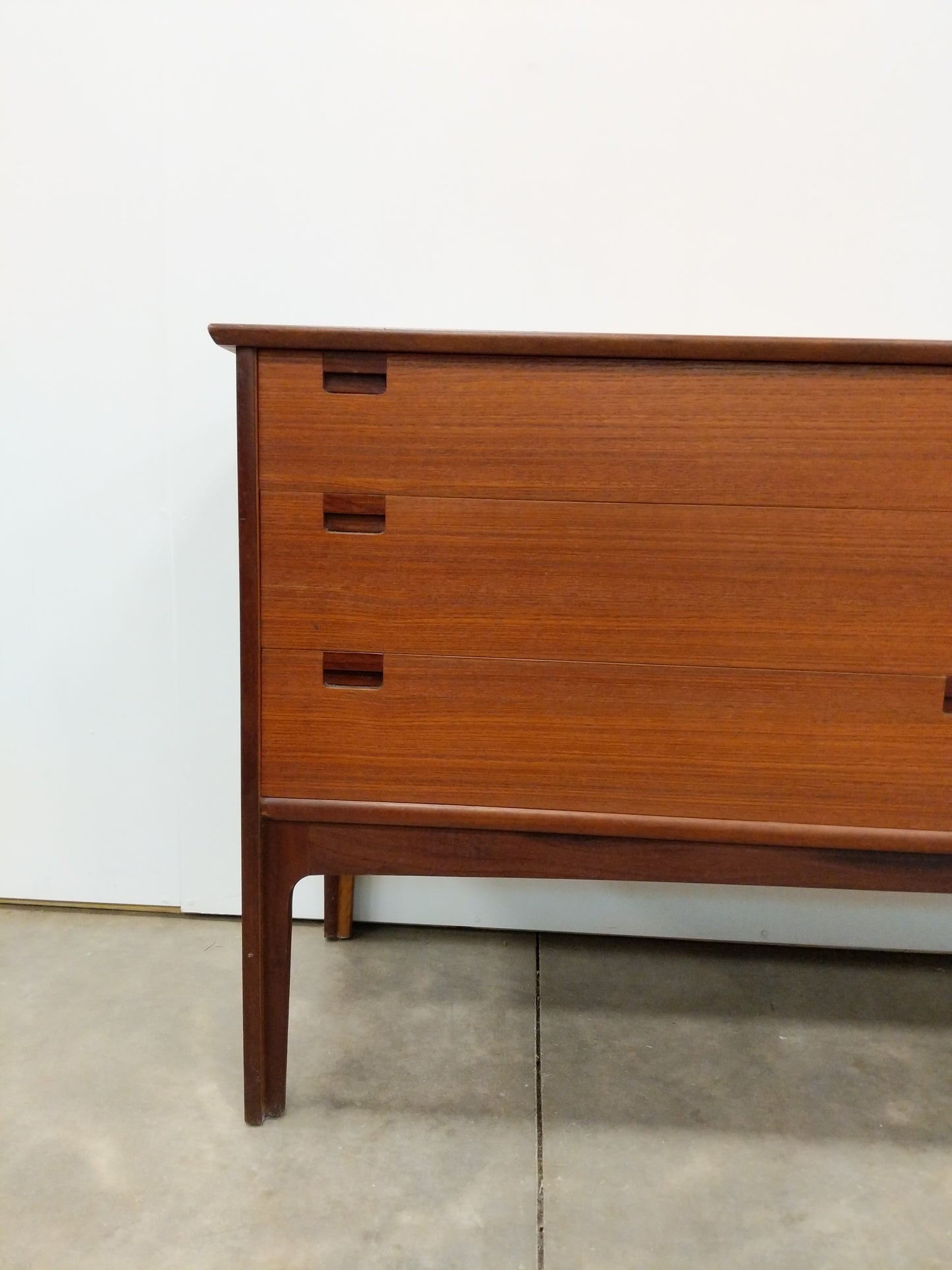 Vintage Mid Century Modern Teak Credenza