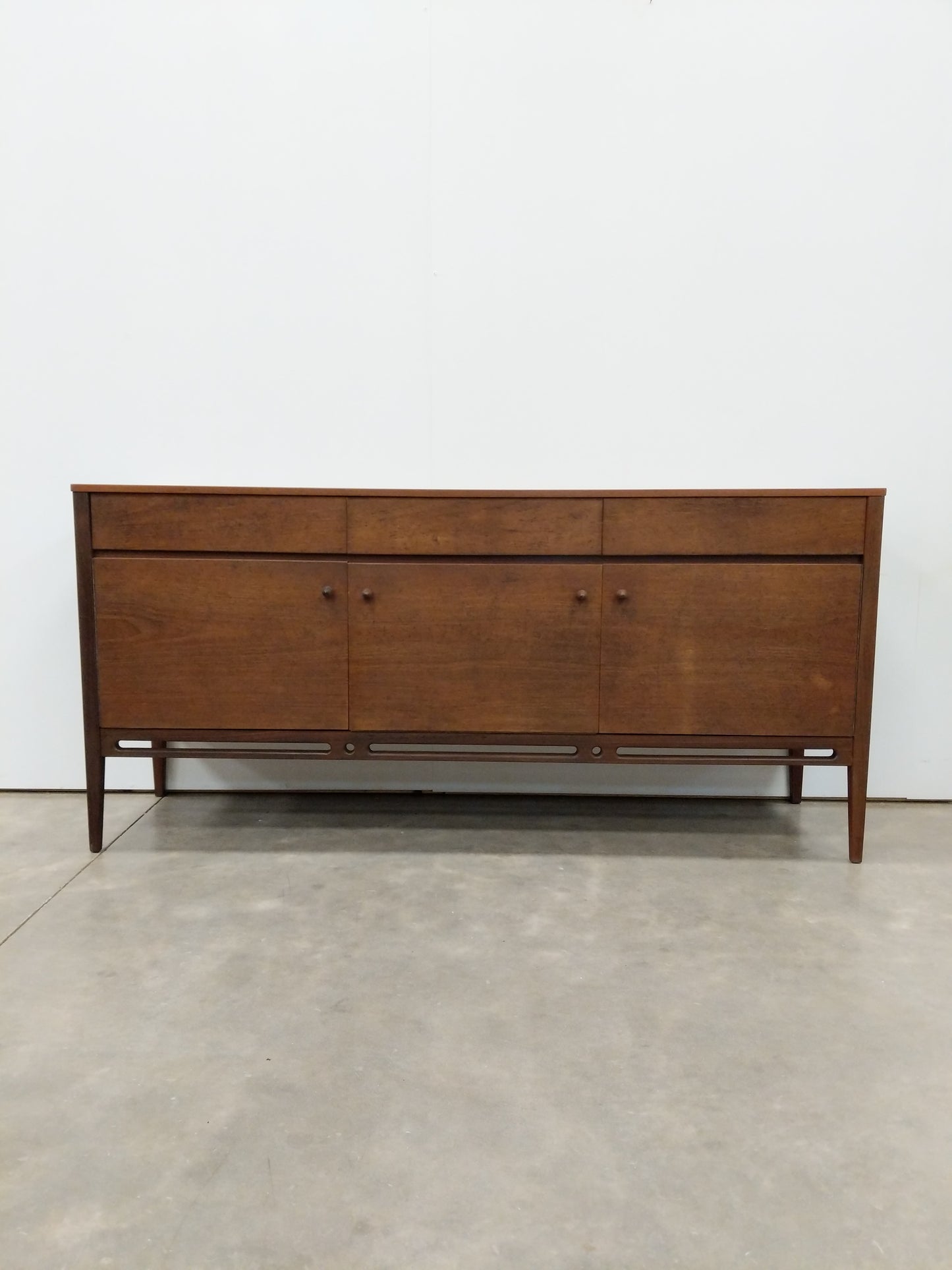 Vintage Mid Century Modern Teak Credenza by Younger