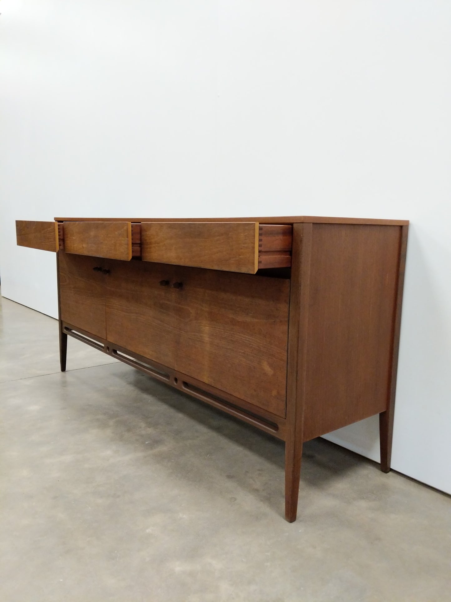 Vintage Mid Century Modern Teak Credenza by Younger