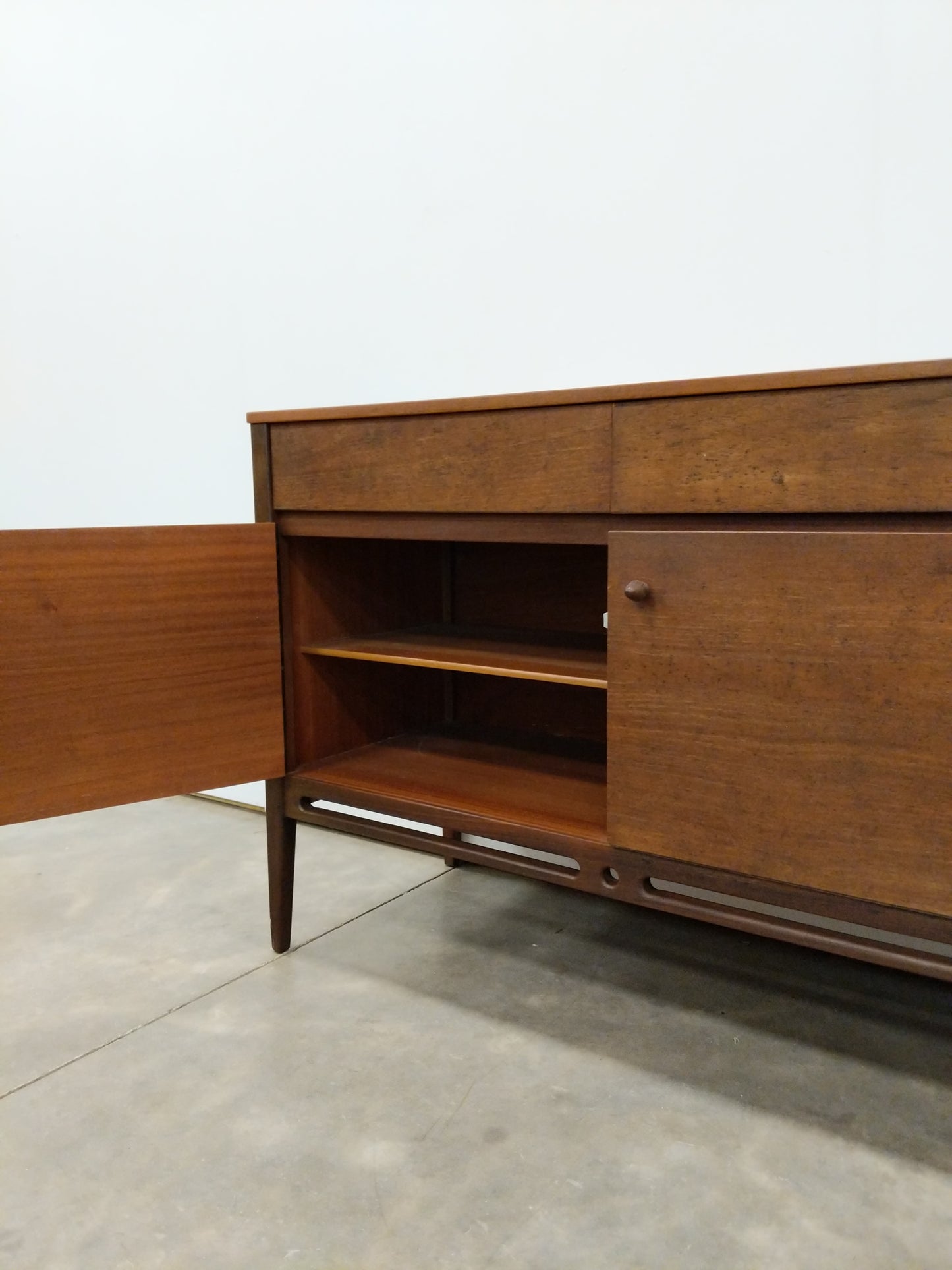Vintage Mid Century Modern Teak Credenza by Younger