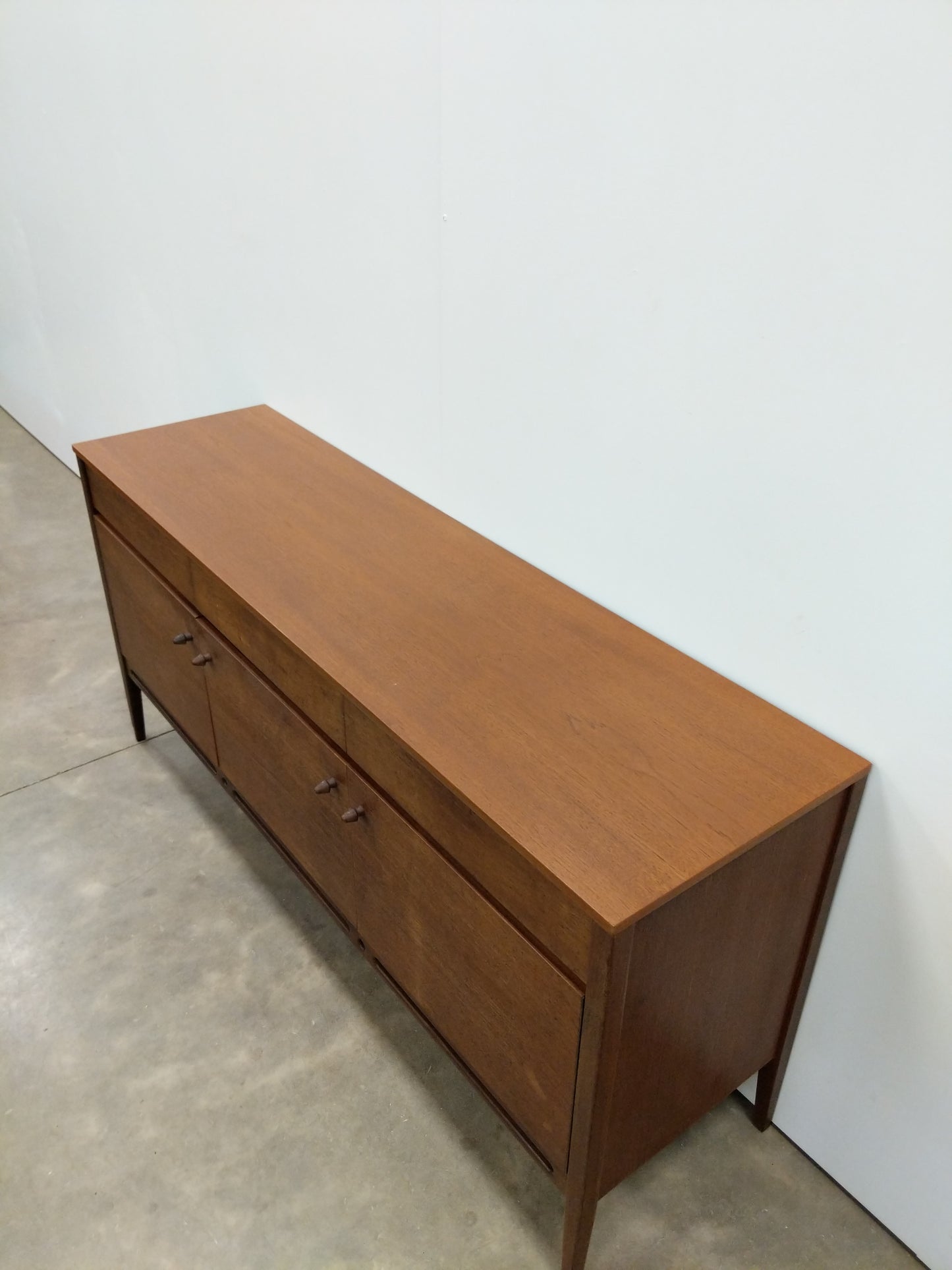 Vintage Mid Century Modern Teak Credenza by Younger