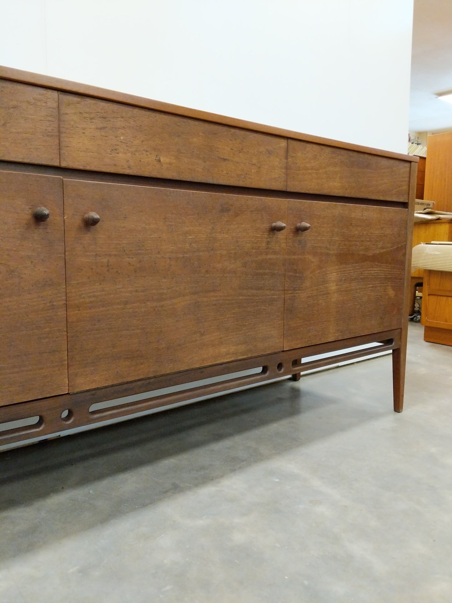 Vintage Mid Century Modern Teak Credenza by Younger