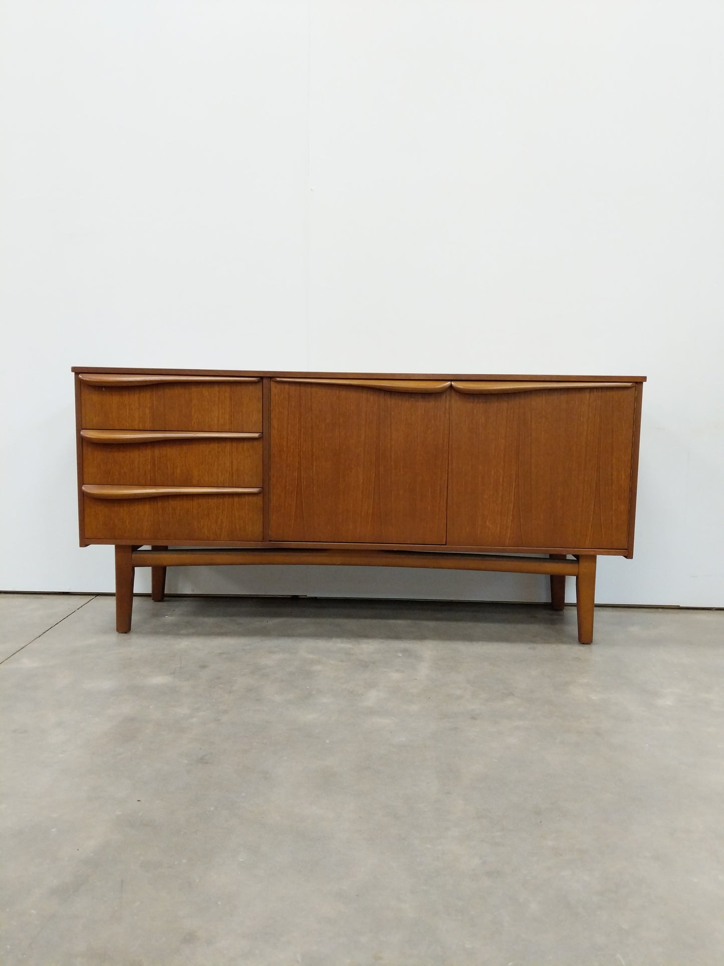 Vintage Mid Century Modern Teak Credenza