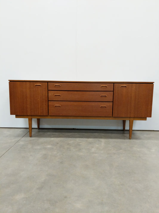 Vintage Mid Century Modern Teak Credenza