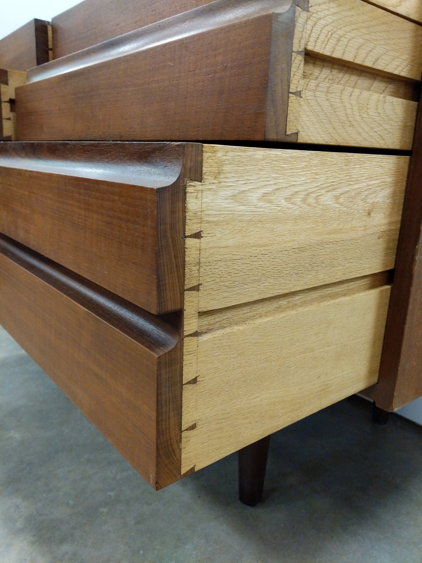 Vintage Mid Century Modern Teak Credenza