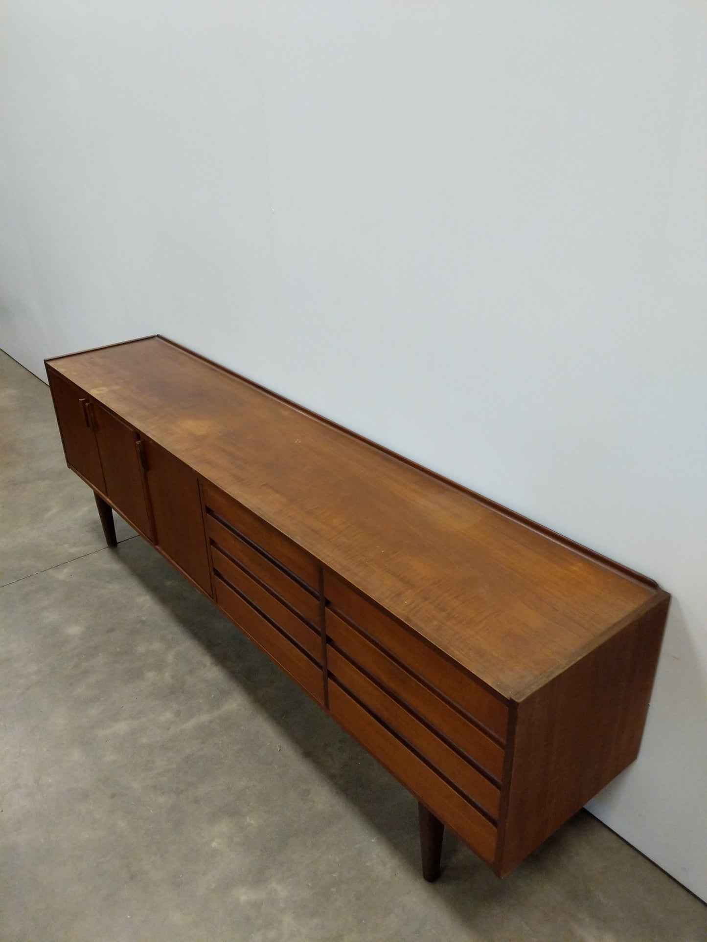 Vintage Mid Century Modern Teak Credenza