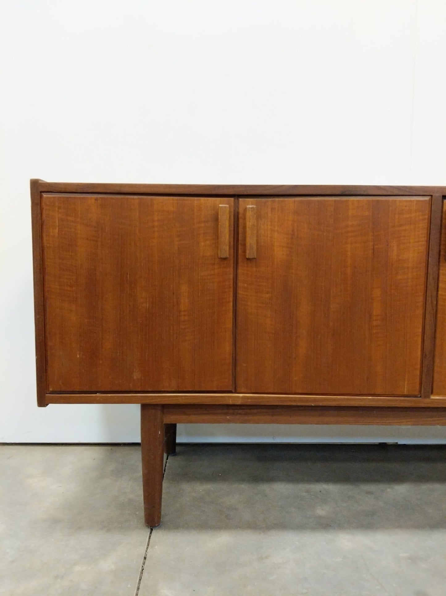 Vintage Mid Century Modern Teak Credenza
