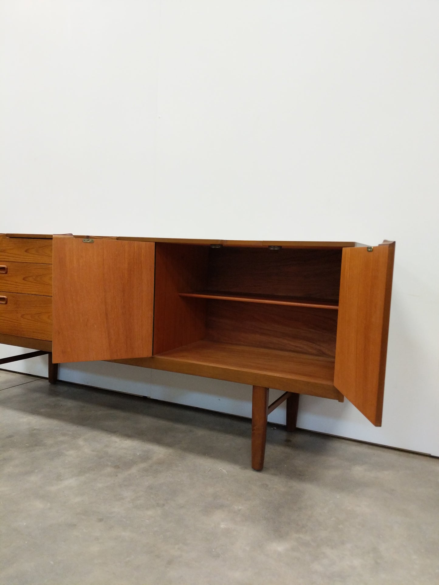 Vintage Mid Century Modern Teak Credenza by Nathan
