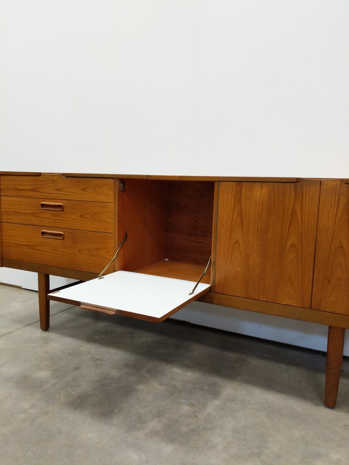 Vintage Mid Century Modern Teak Credenza by Nathan