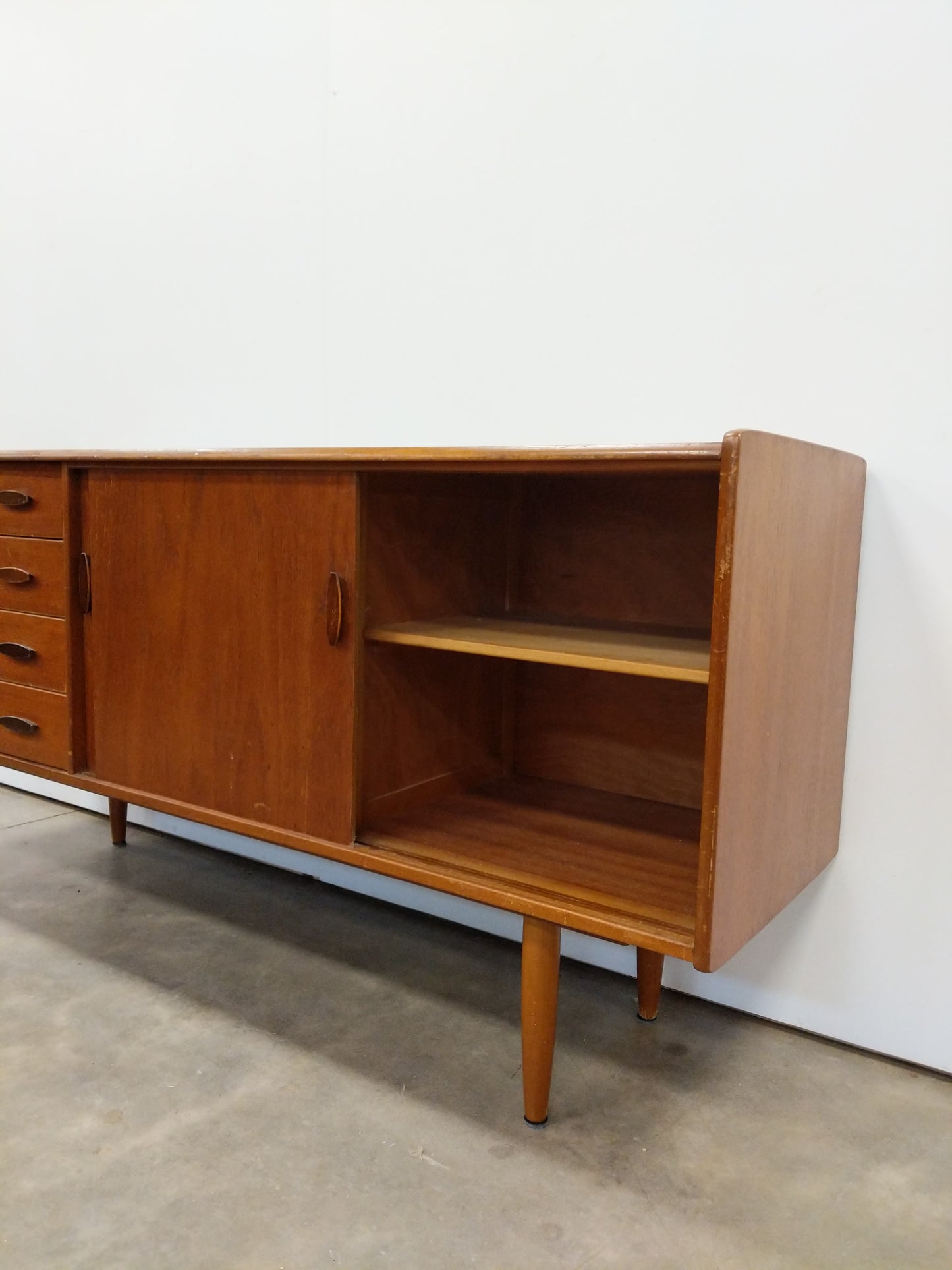 Vintage Mid Century Modern Teak Credenza by Welters of Wycombe