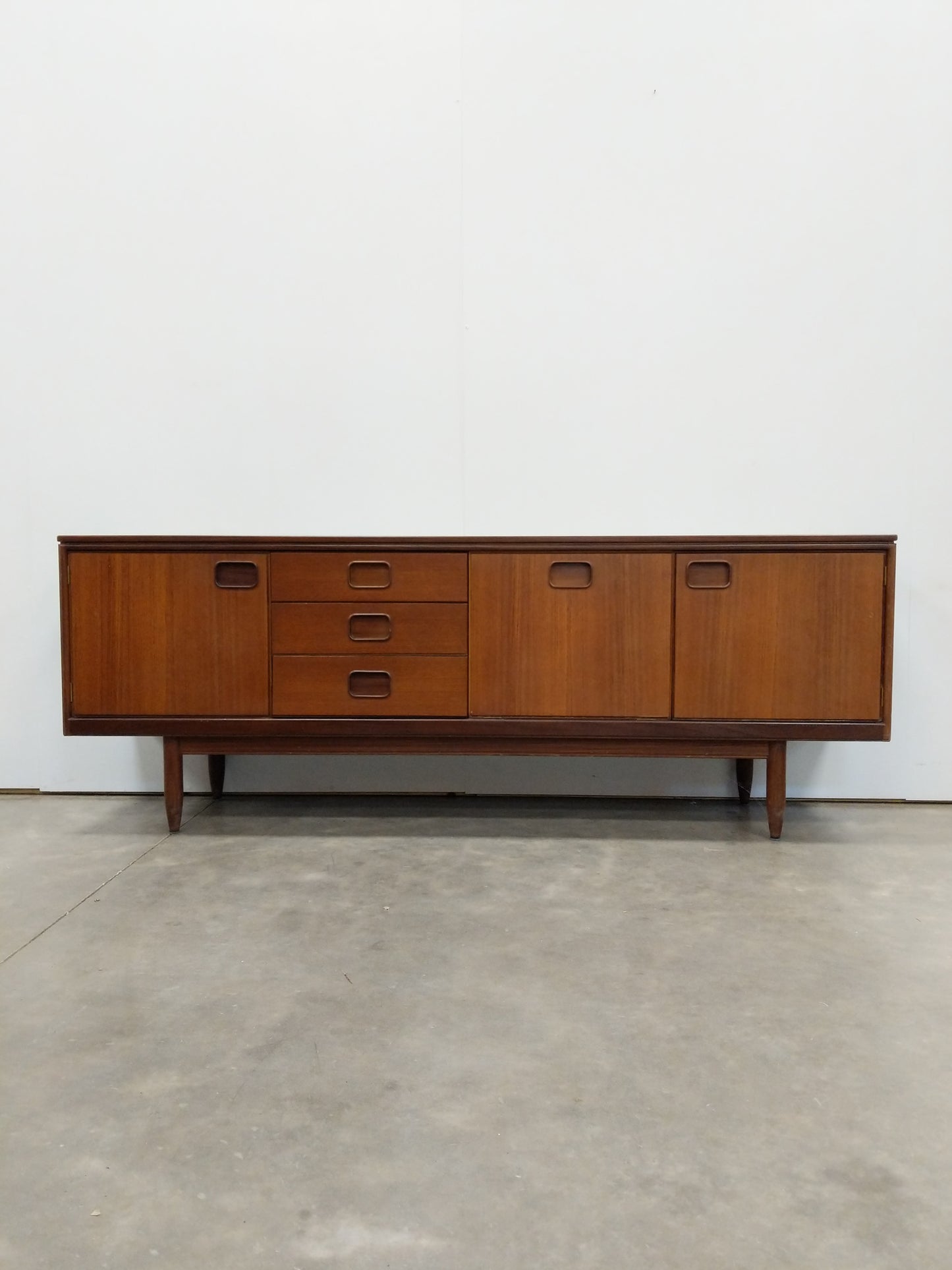 Vintage Mid Century Modern Teak Credenza by William Lawrence