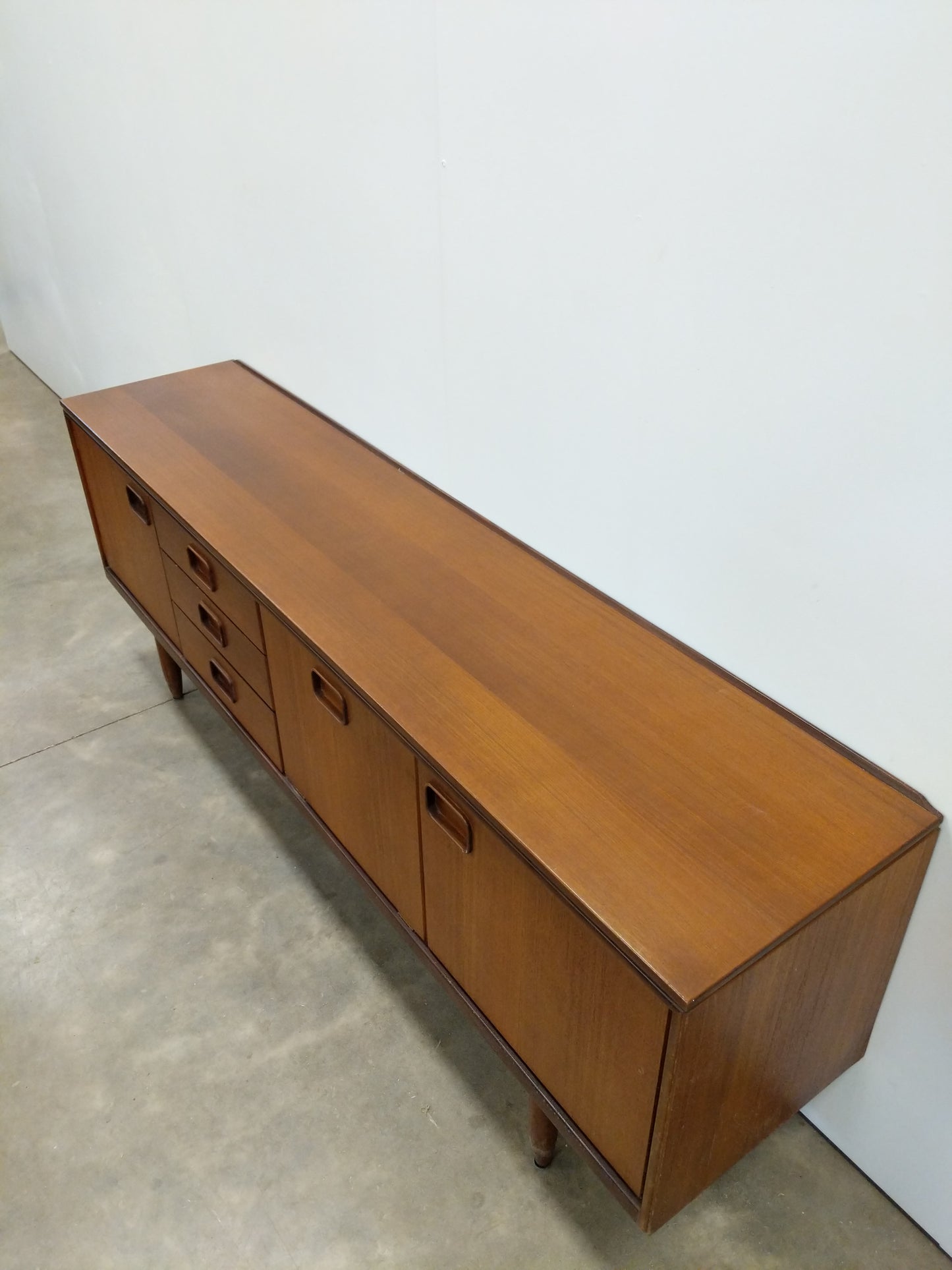 Vintage Mid Century Modern Teak Credenza by William Lawrence