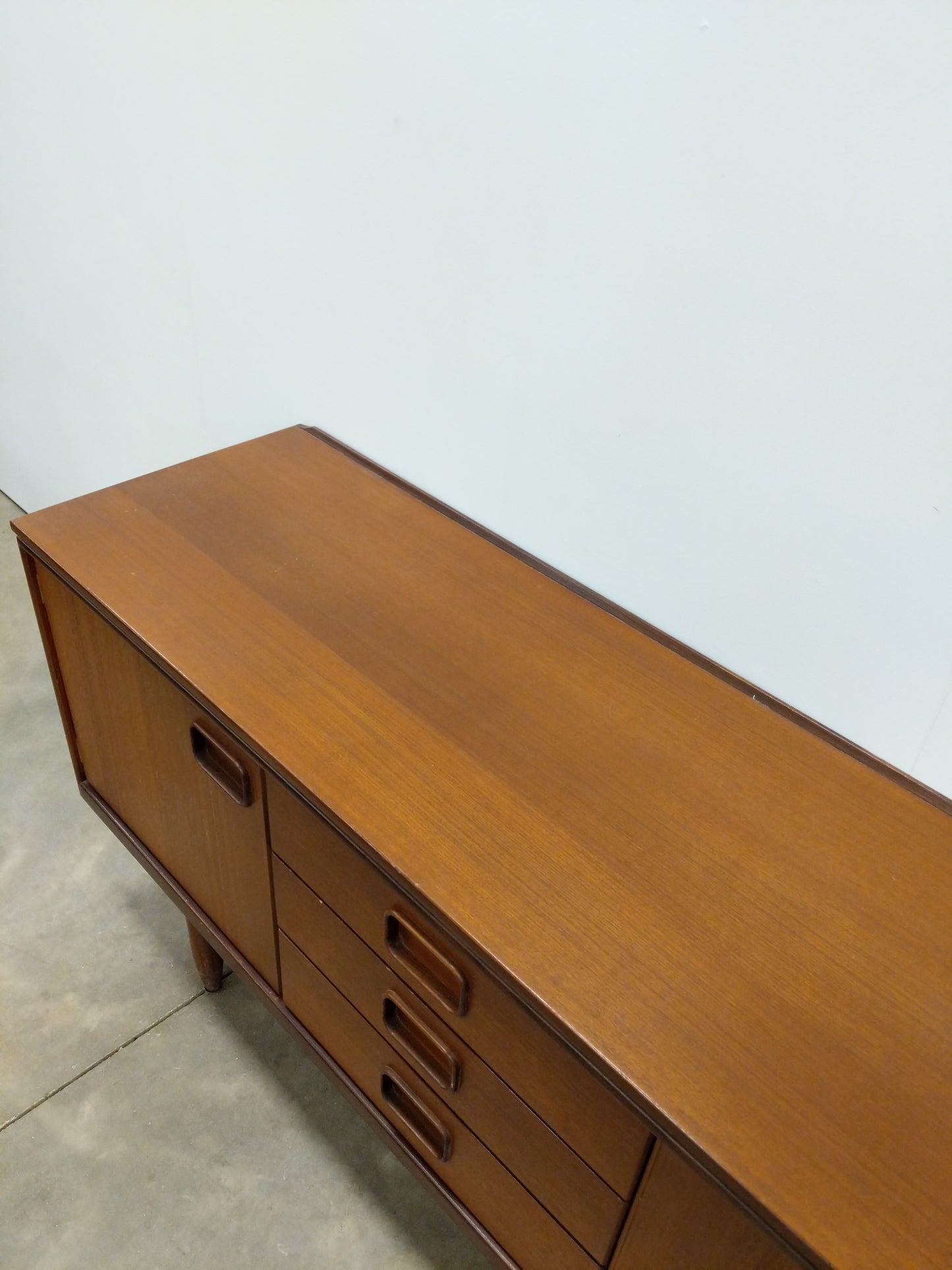 Vintage Mid Century Modern Teak Credenza by William Lawrence
