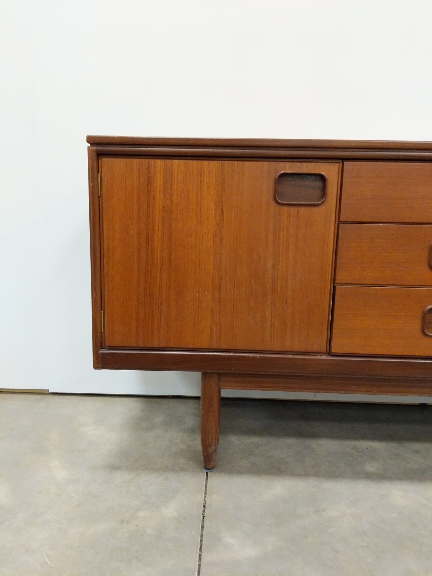 Vintage Mid Century Modern Teak Credenza by William Lawrence