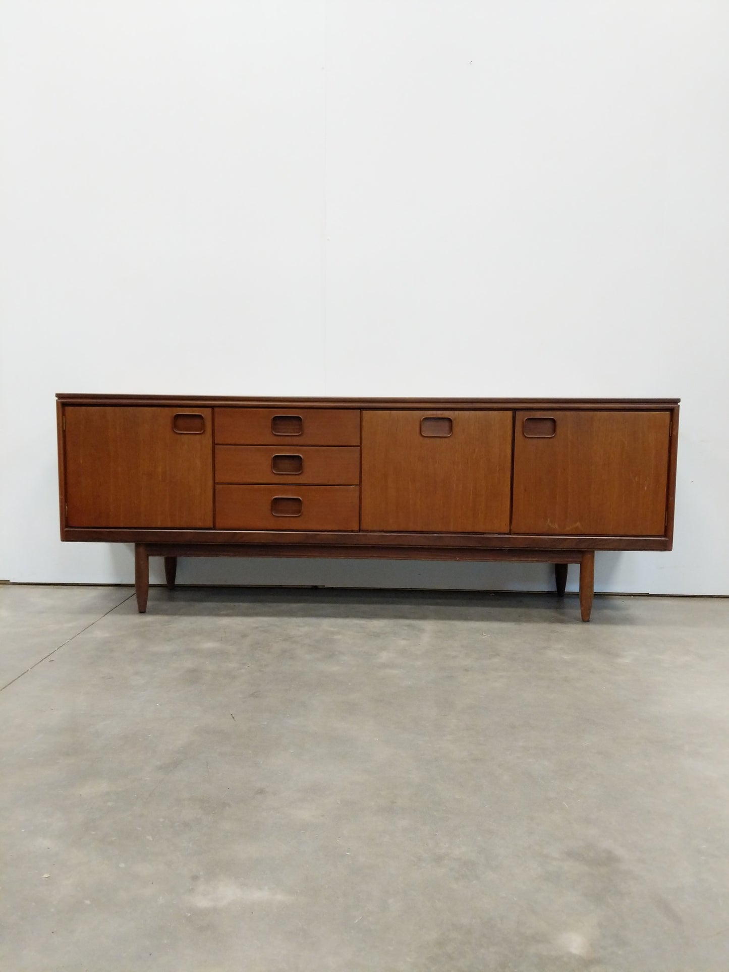 Vintage Mid Century Modern Teak Credenza by William Lawrence